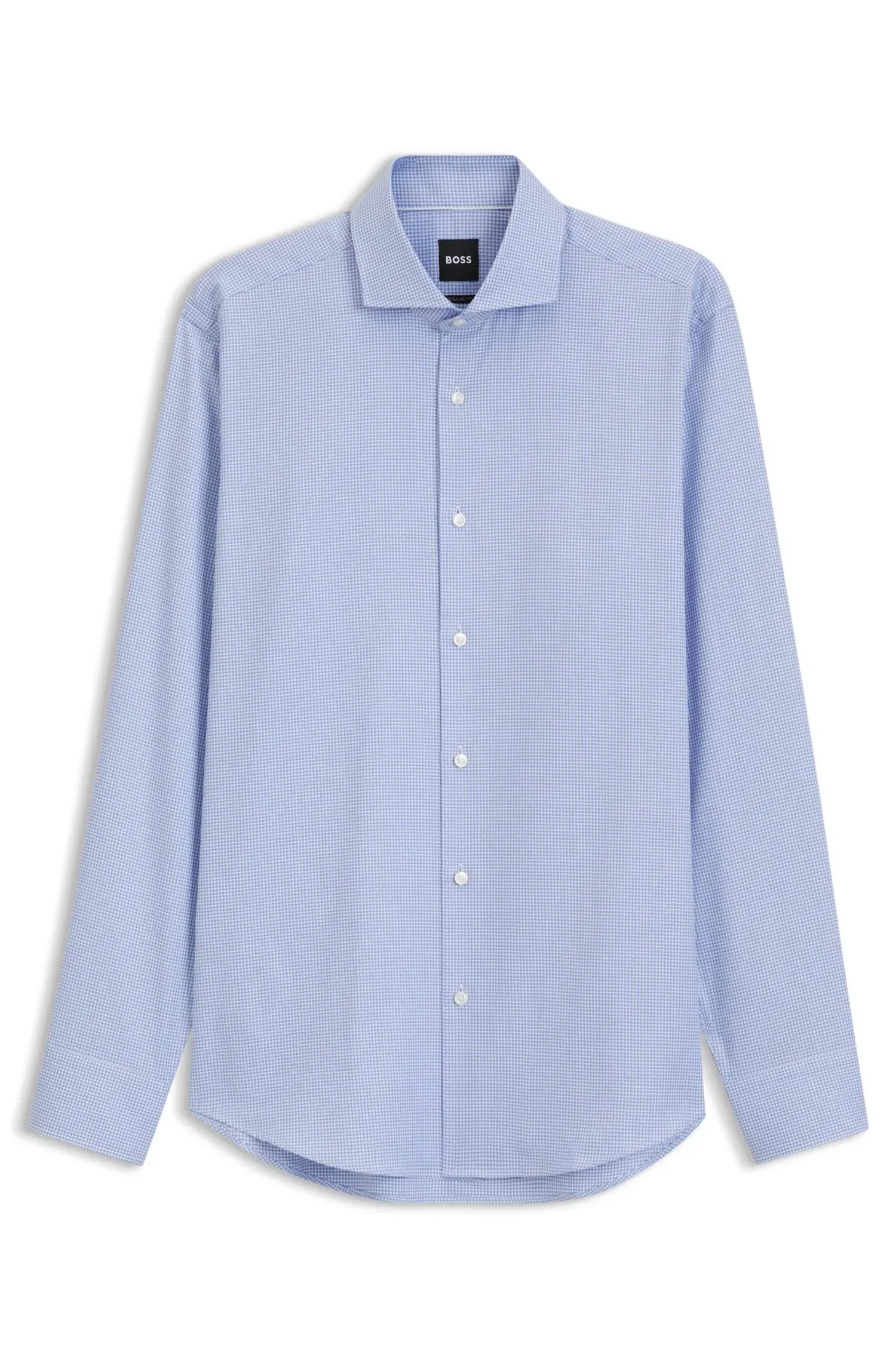 Camisa Regular Fit Em Algodão Estruturado