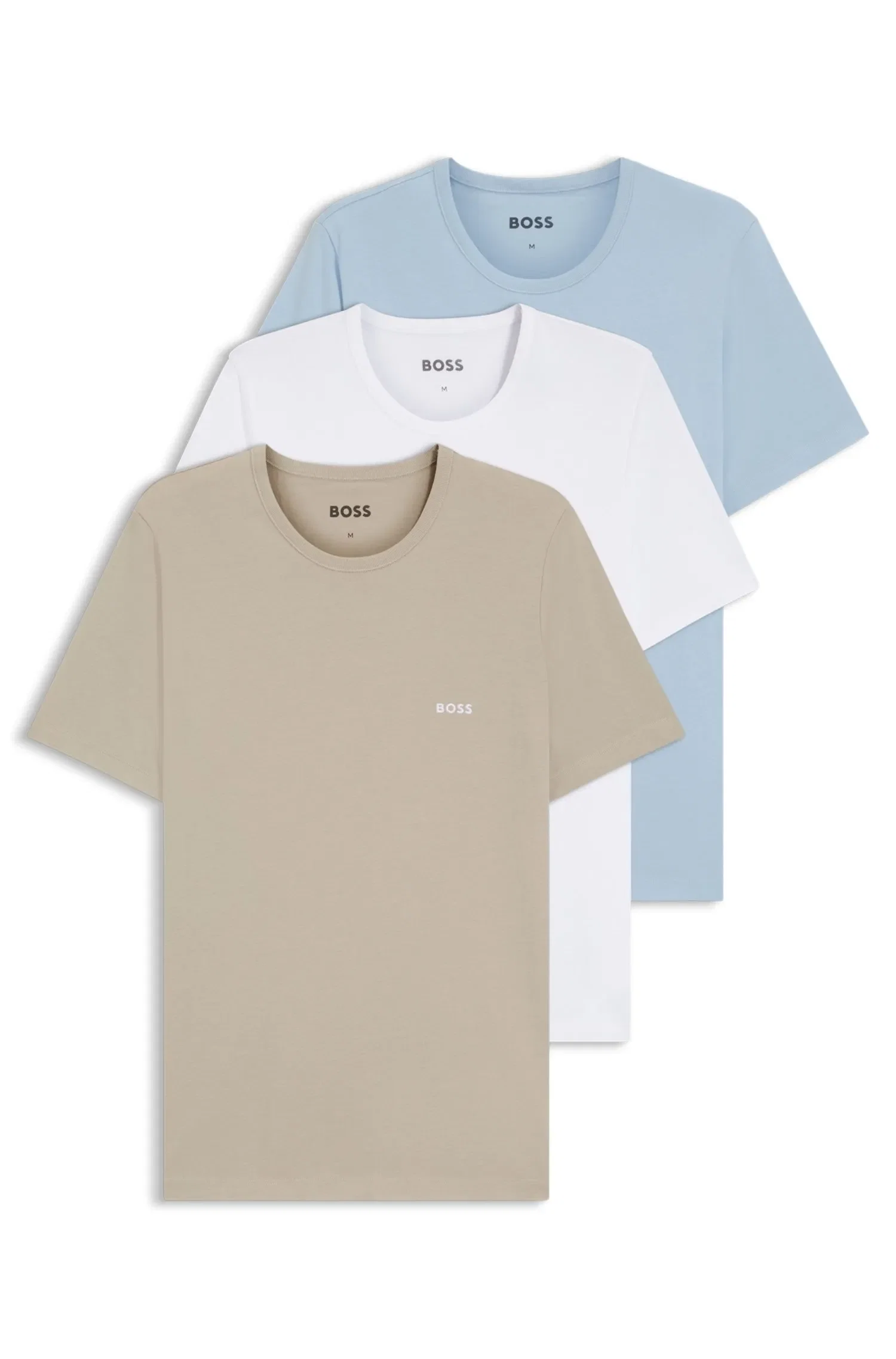 Pack De 3 Camisetas Em Algodão