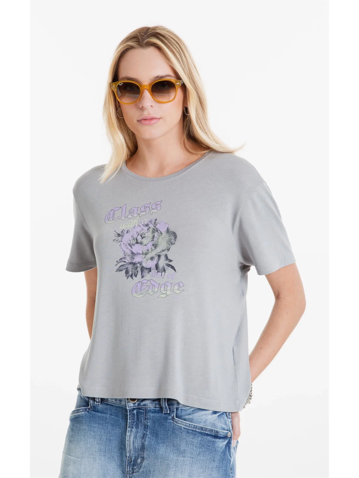 Blusa Cotton Linen Silver