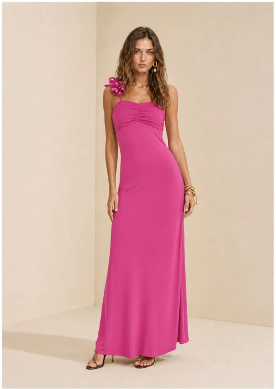 Vestido Um Ombro Só Sonata Rosa — imagem 1