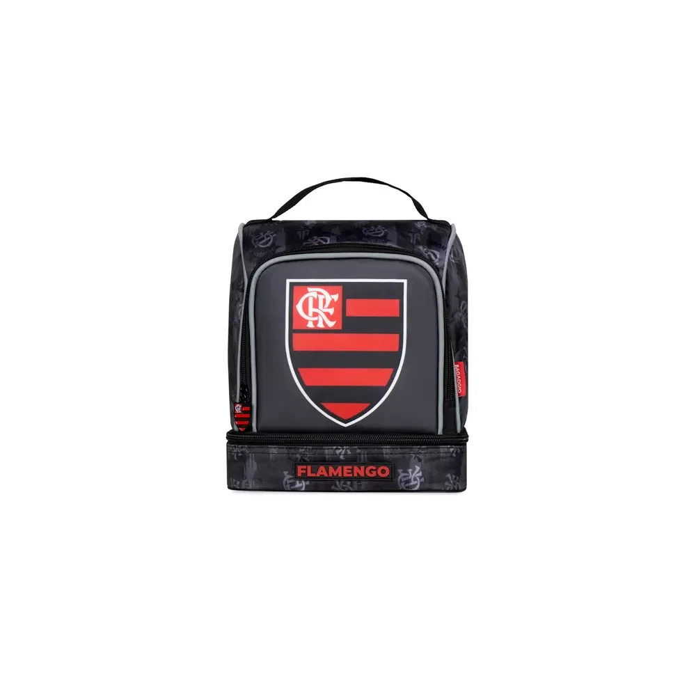 Lancheira Térmica Escolar Flamengo Escudo Preto