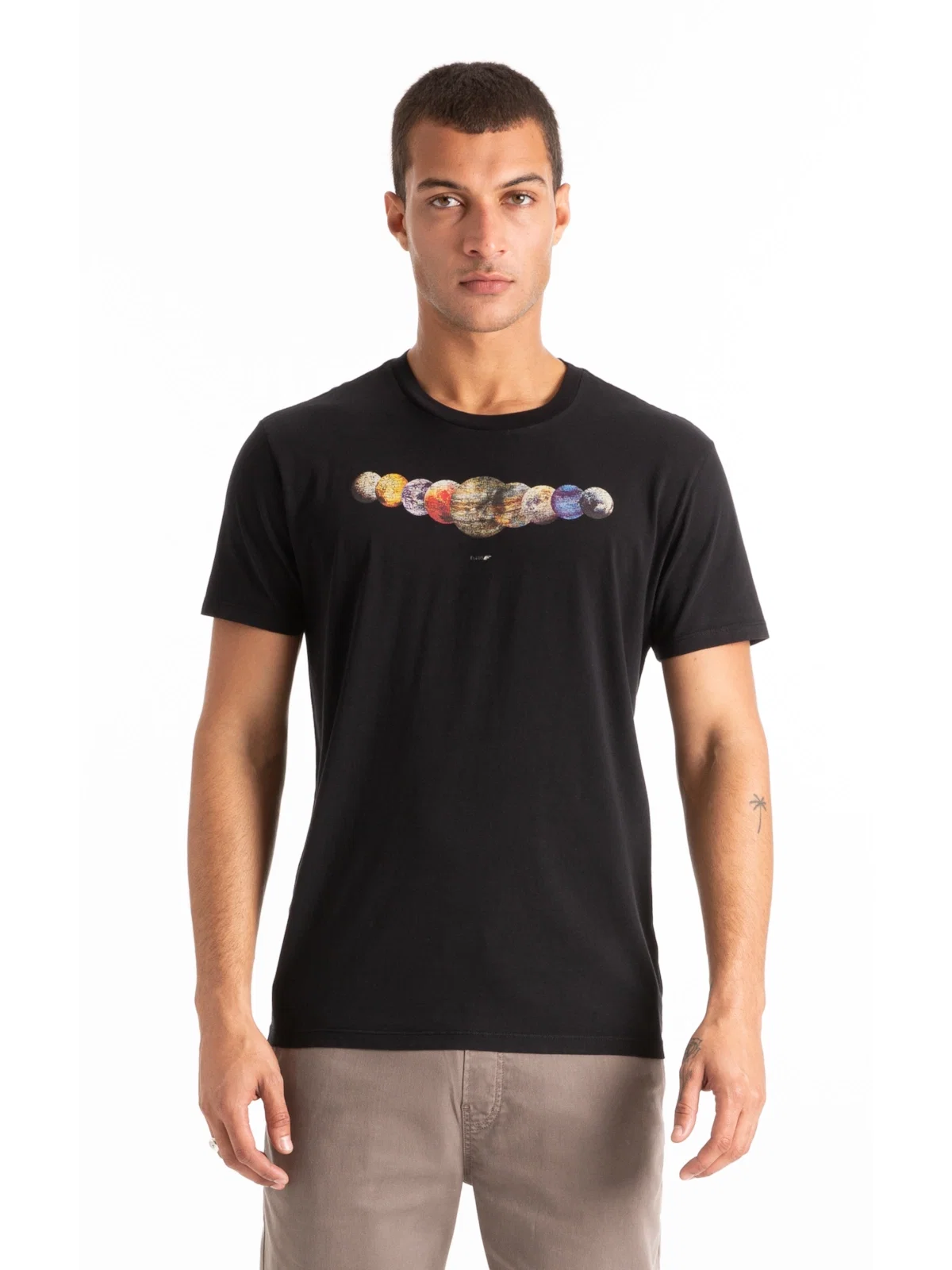 T-Shirt Planets Classic Preto