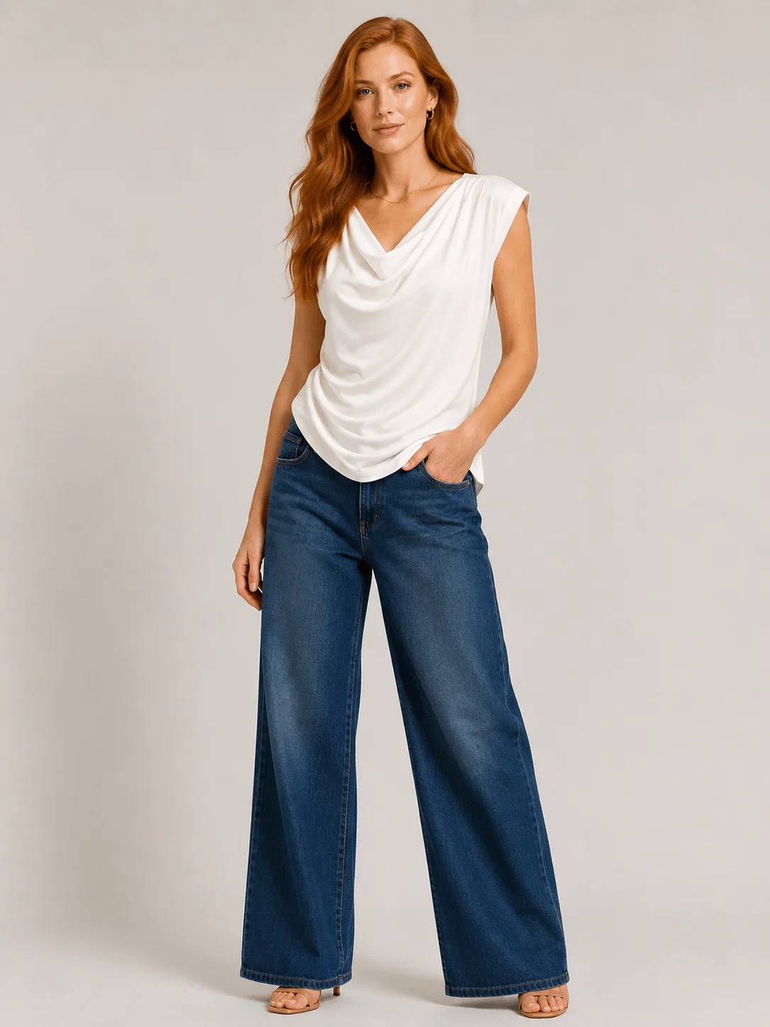 Blusa Manga Curta Franzido Lateral - Branco
