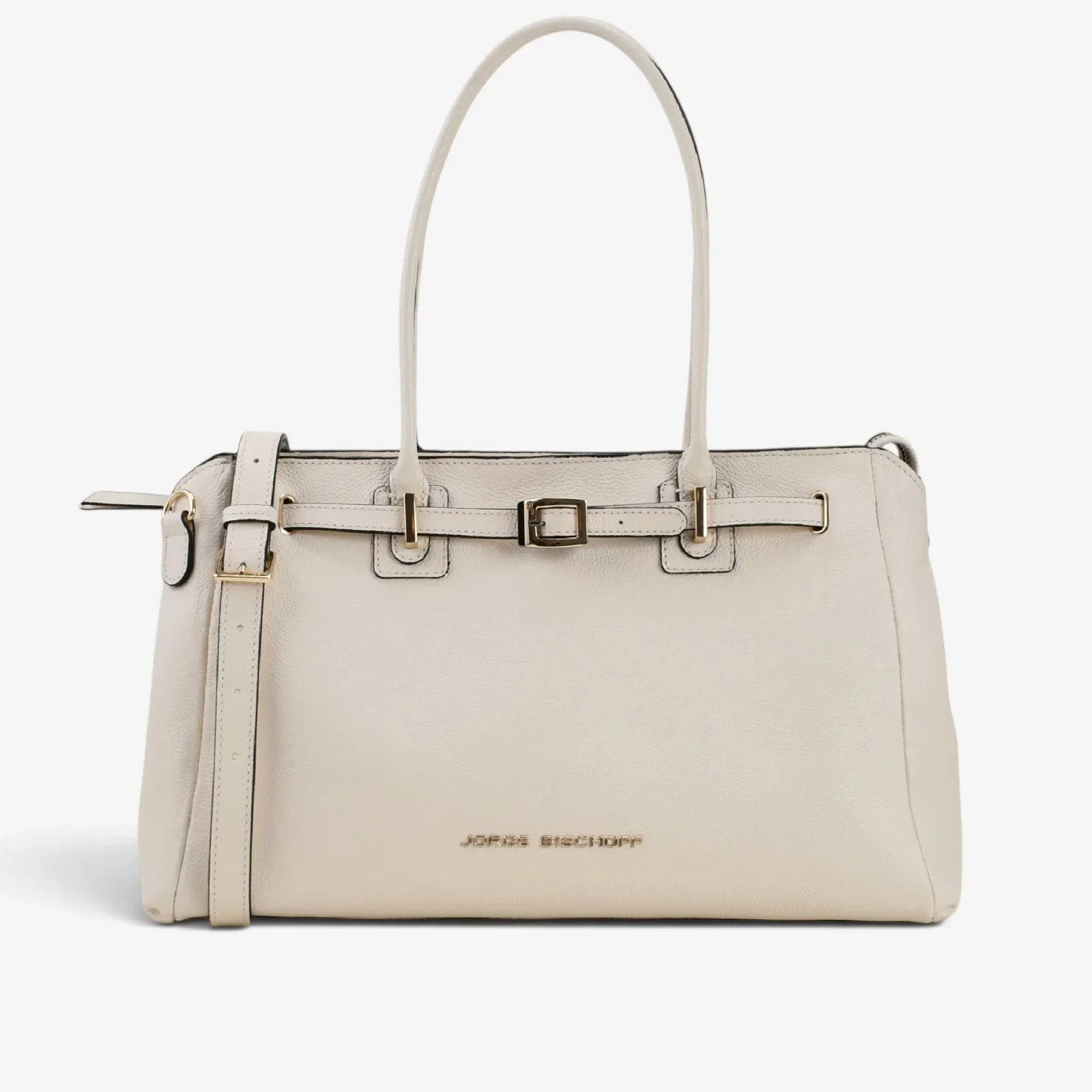 Bolsa Tote Off White Algodão Couro