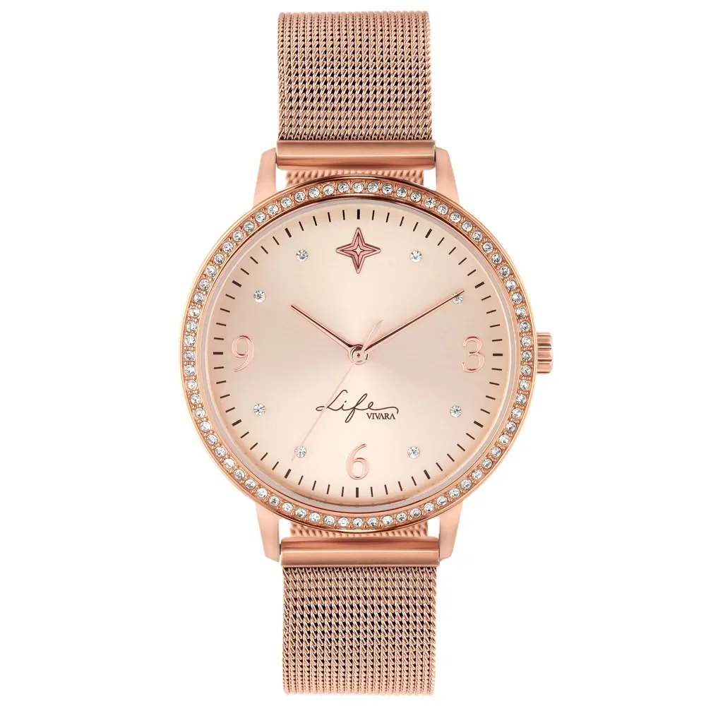 Relógio Life Sucesso Feminino Aço Rosé — imagem 1