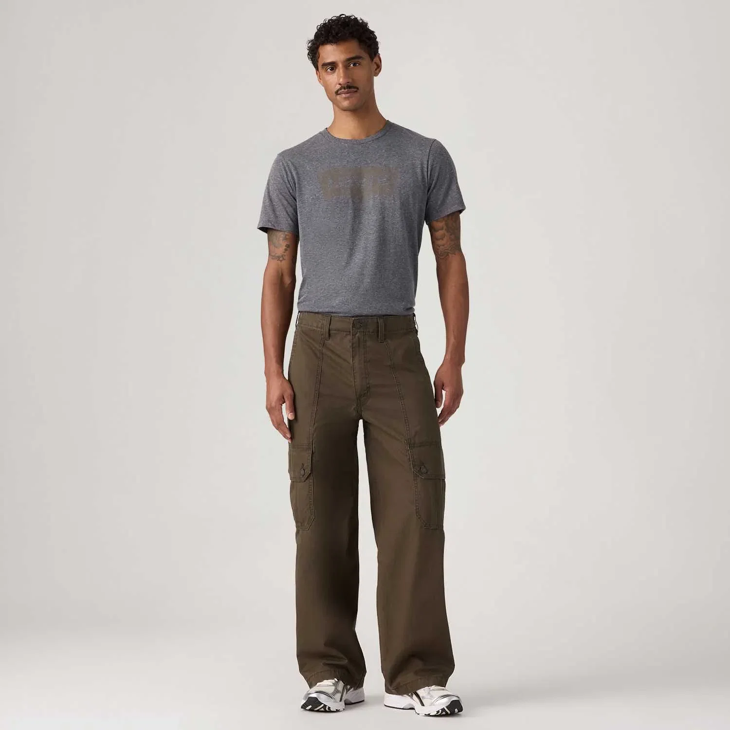 Calça Levi's® Extra Cargo Baggy Verde Musgo