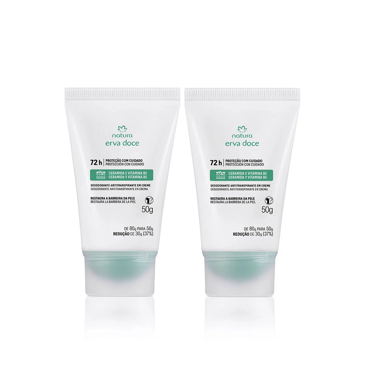 Kit Desodorante em Creme Tododia Erva Doce 2 produtos de 50 g