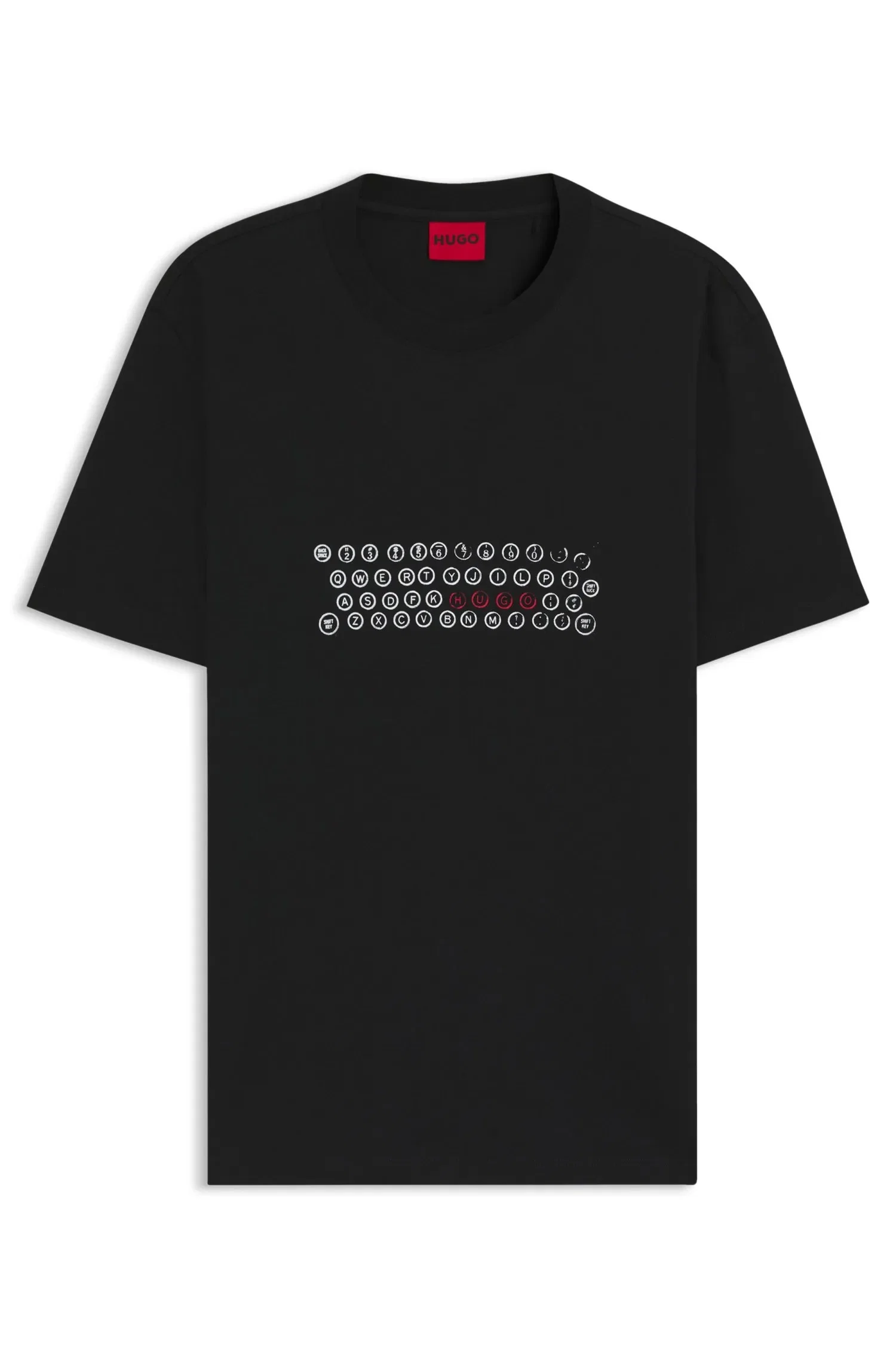 Camiseta Em Jersey De Algodão Com Arte Estampada