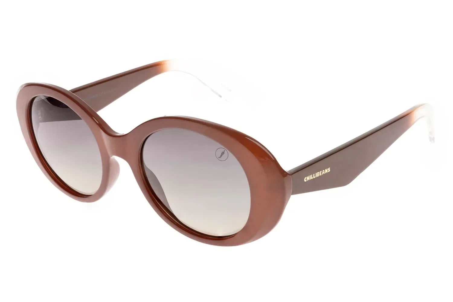 Óculos De Sol Feminino Eco Redondo Marrom