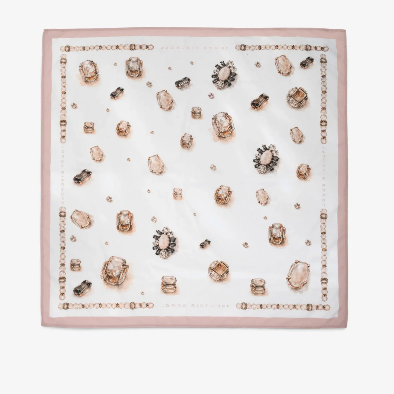 Lenço Acetinado Estampado Mineral 70x70 — imagem 1