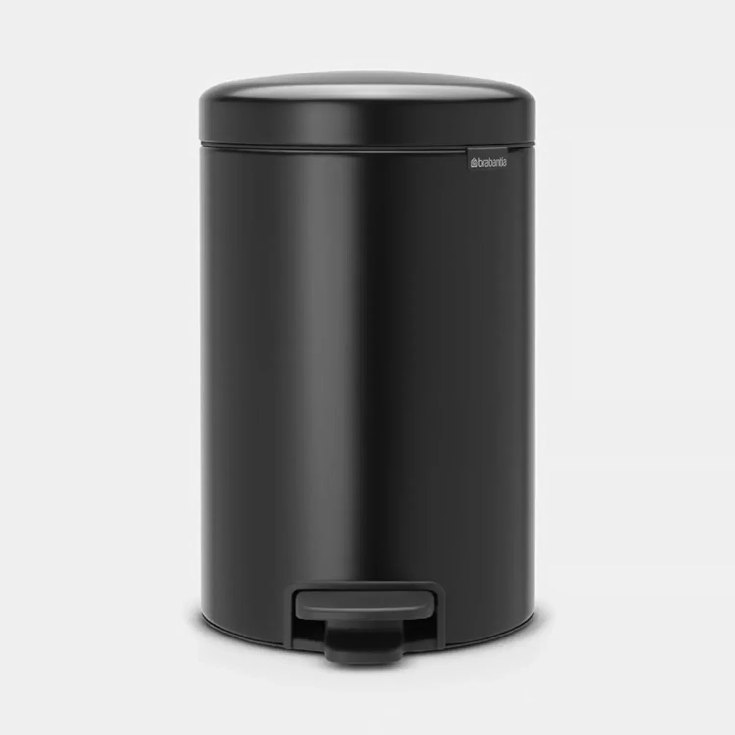 Lixeira em Aço 12 Litros New Icon Brabantia Preto — imagem 1