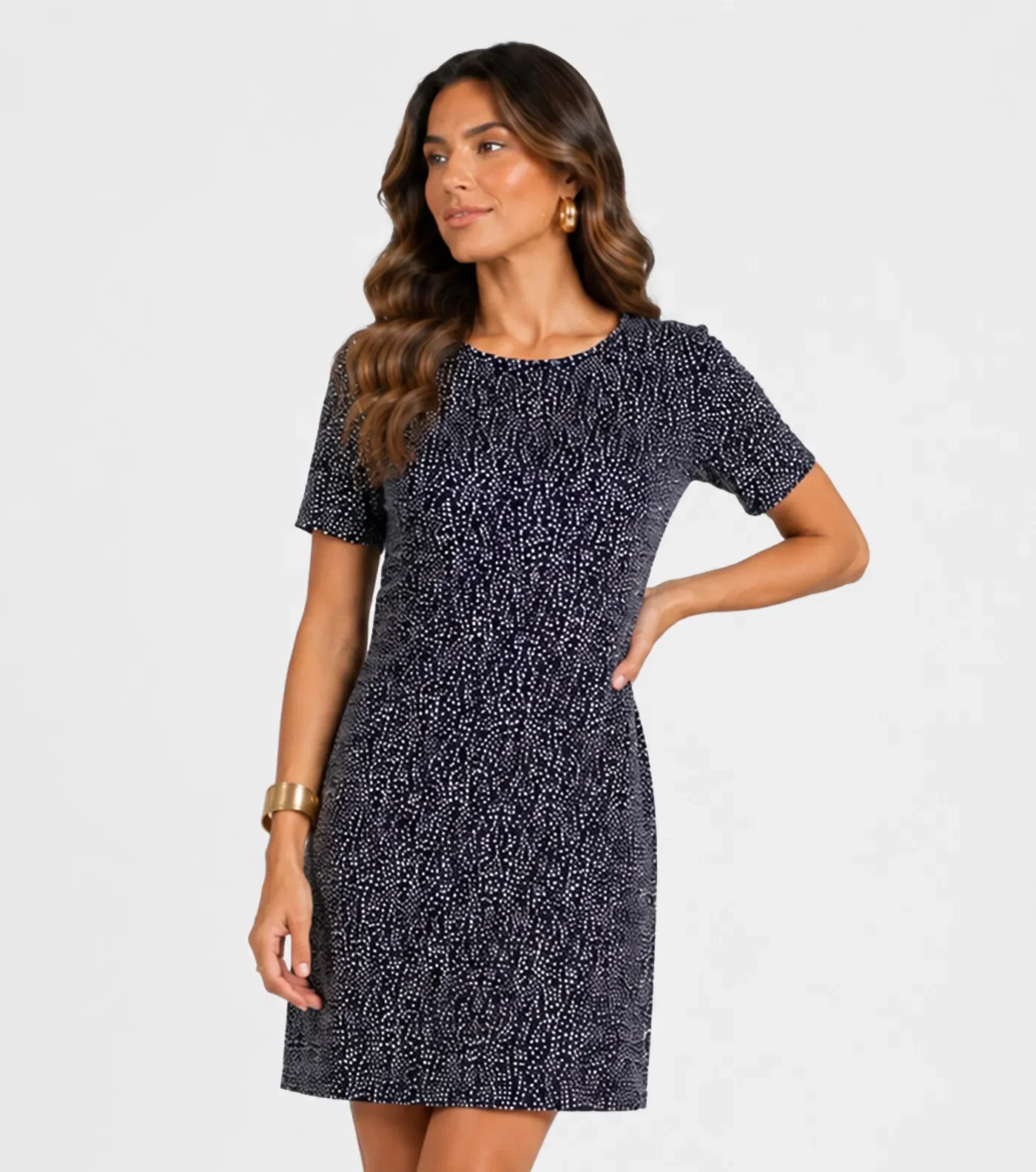 Vestido Feminino Estampado Select Azul