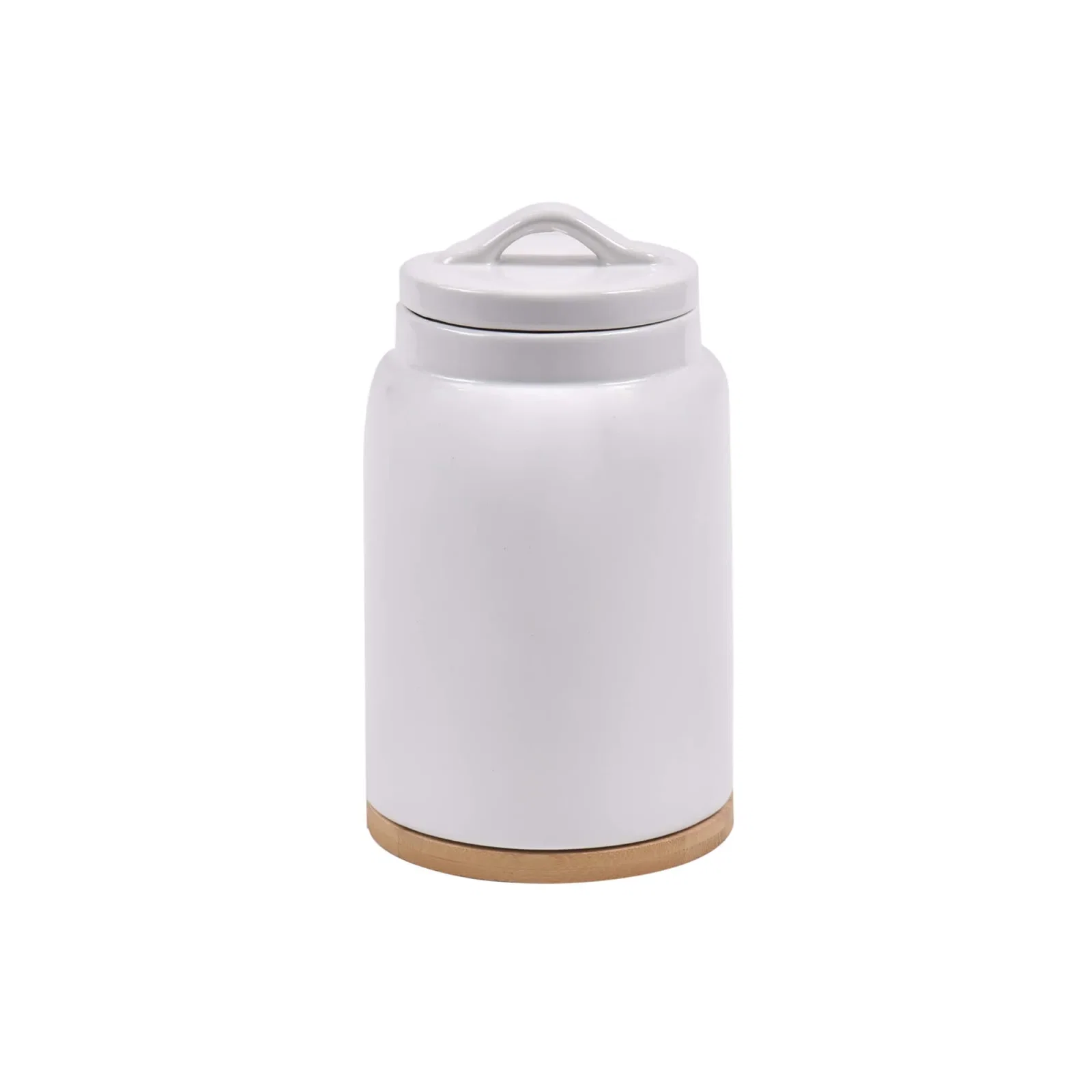 Porta Mantimento em Cerâmica 22,8cm 1,35 Litros Kenya Branco