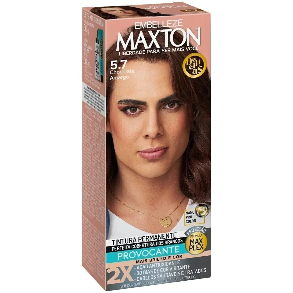 Tintura Maxton Delícias 5.7 Chocolate Amargo