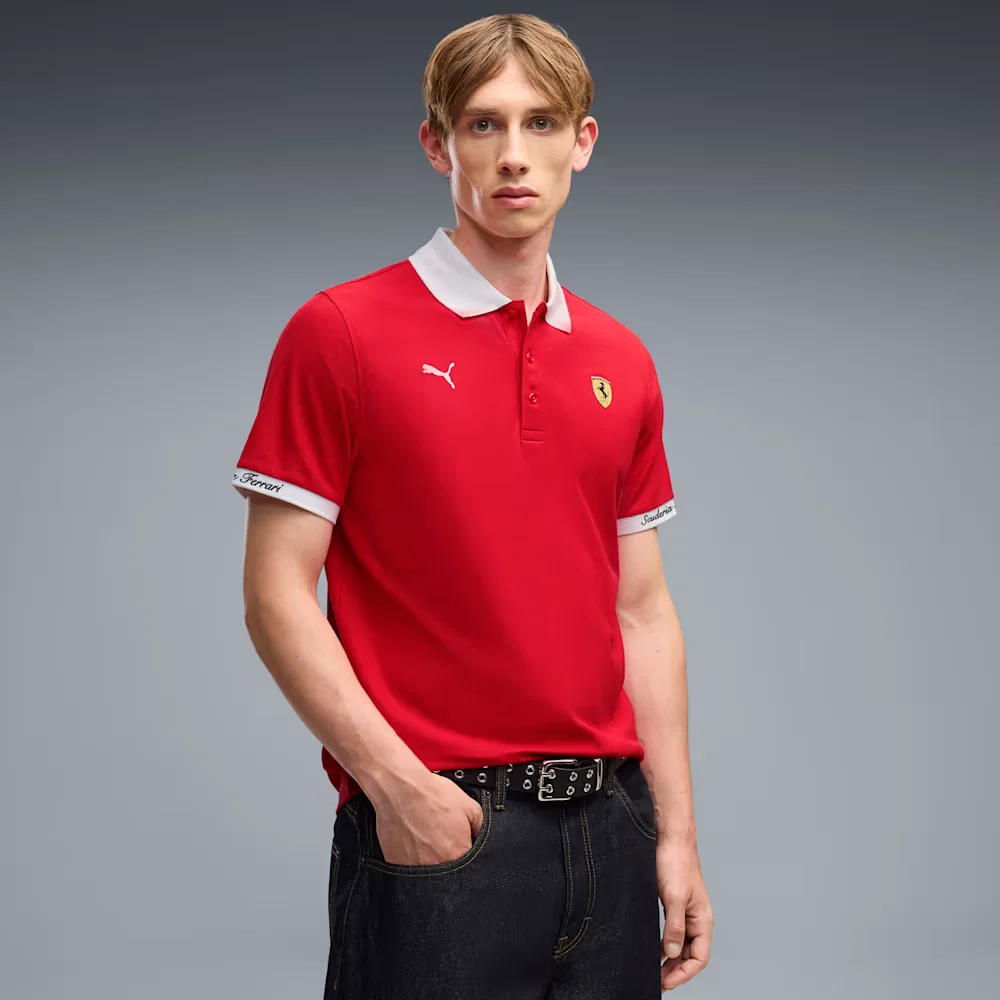 Camisa Polo Pique Ferrari Masculino