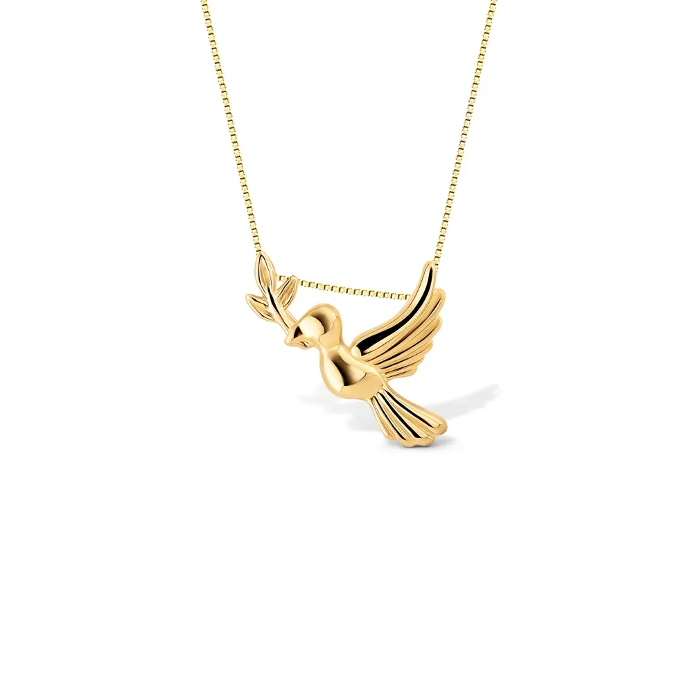 Pingente Medalha Espírito Santo em Ouro Amarelo 18k, 11.5mm — imagem 1