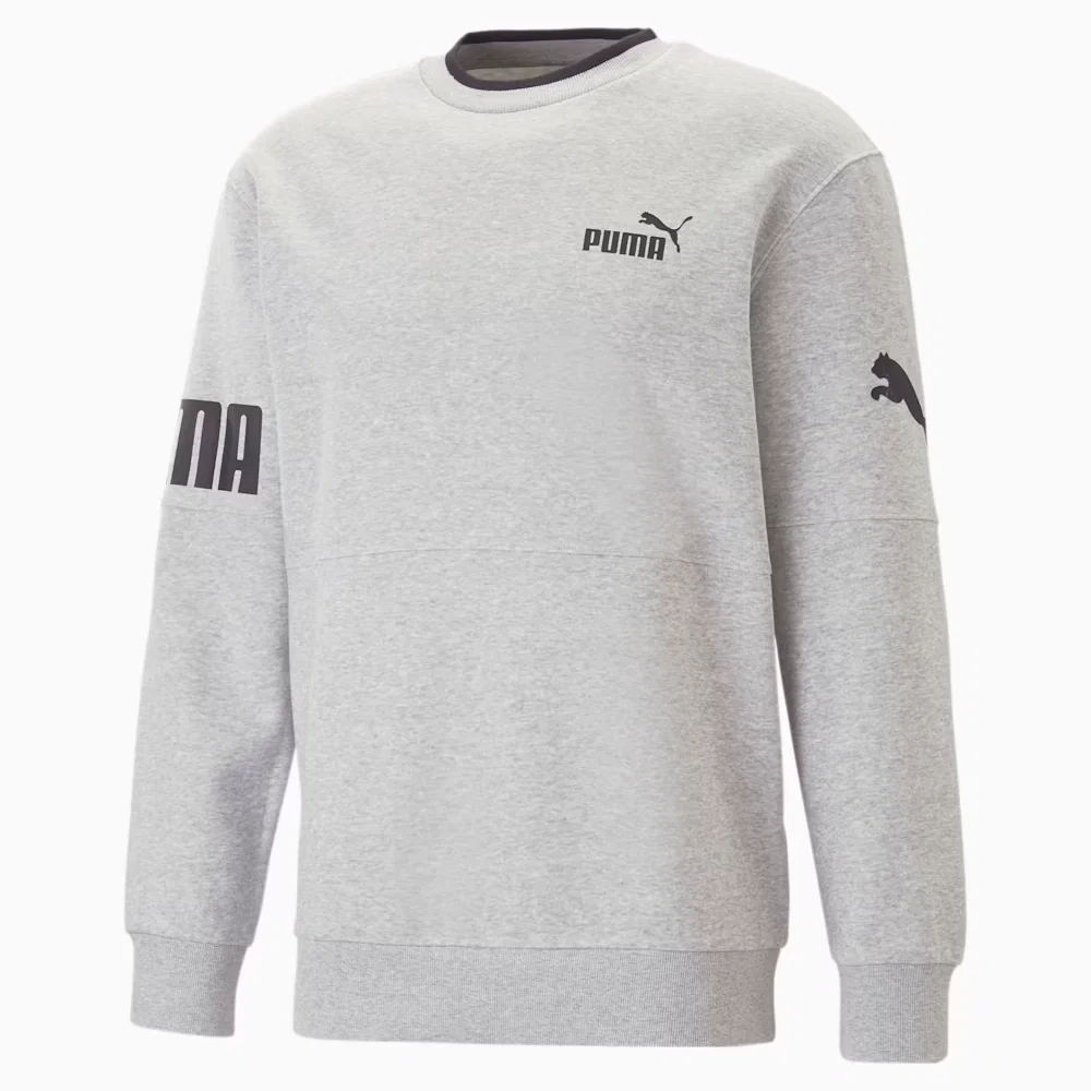 Moletom Puma POWER Colourblock Crew Neck Fleece Masculino — imagem 1