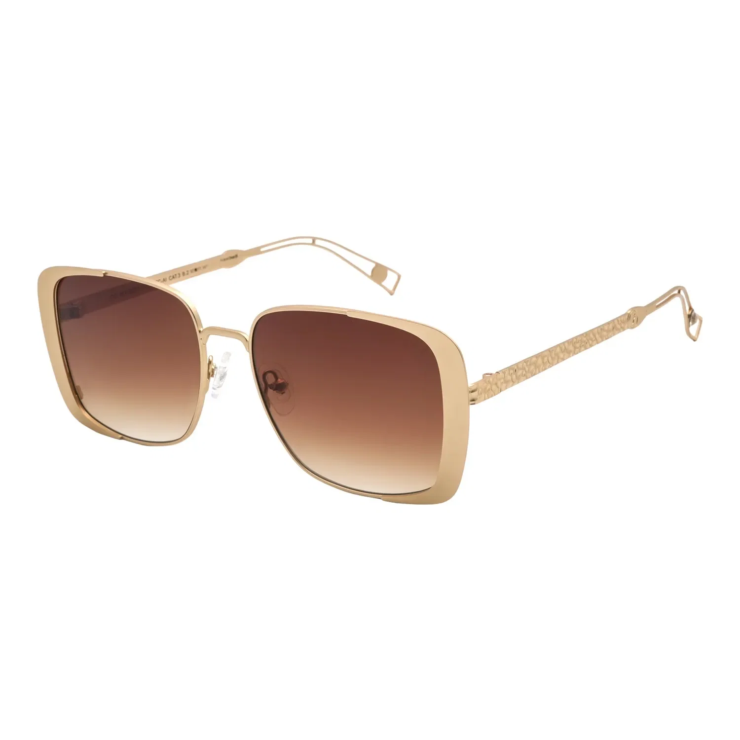 Óculos de Sol Feminino Nasa Quadrado Dourado — imagem 1