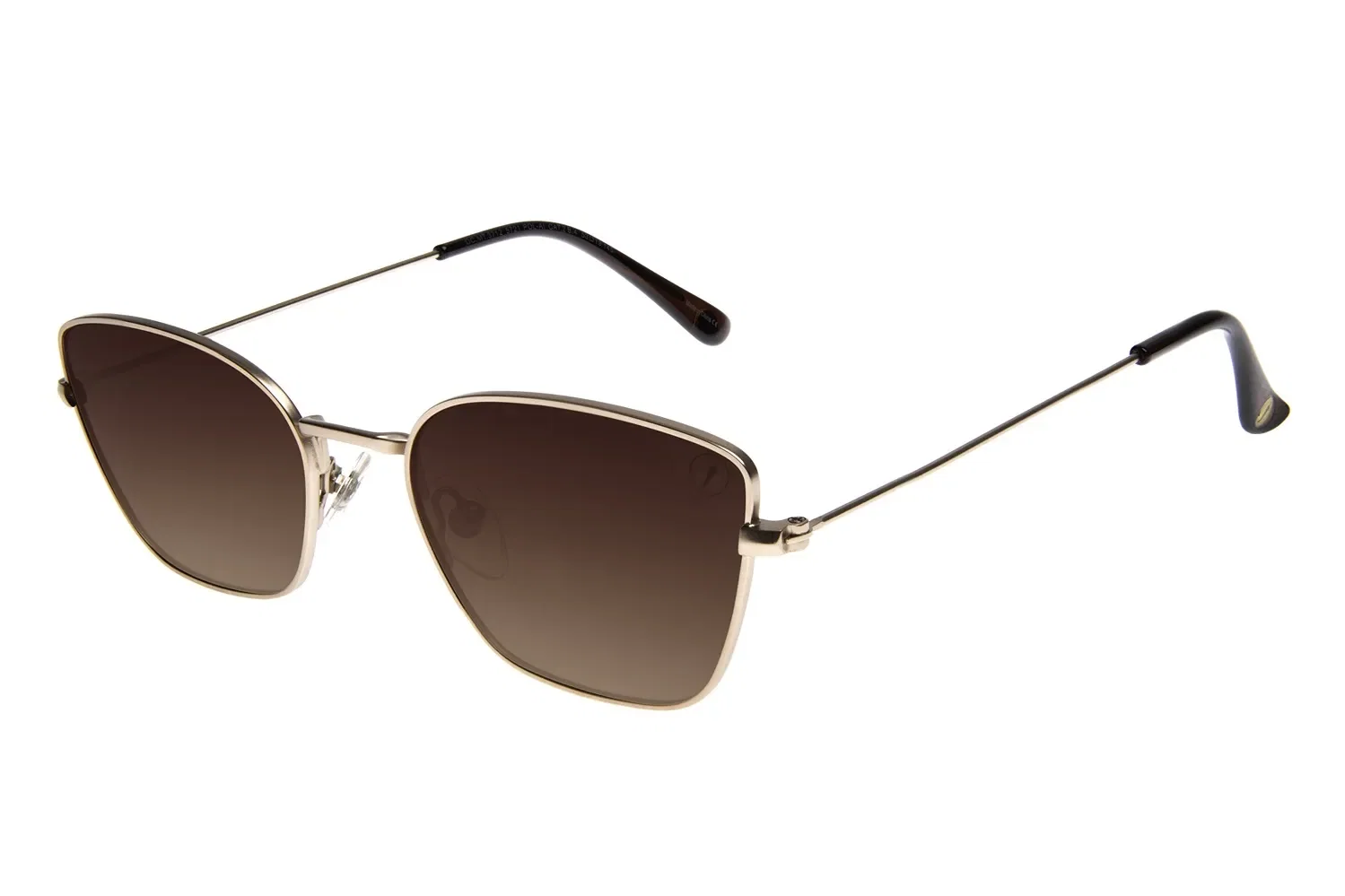 Óculos de Sol Feminino Chilli Beans Casual Degradê Marrom Polarizado