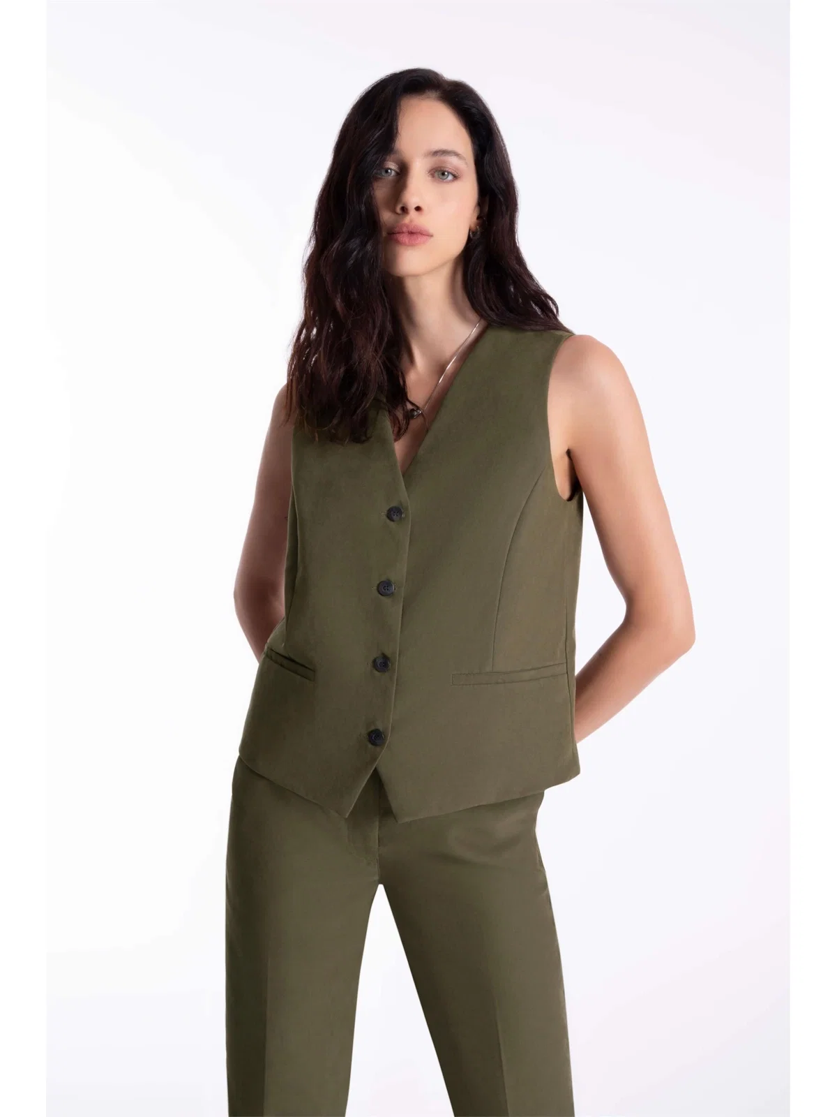 Colete Sarja Techno Vest Verde Militar — imagem 1