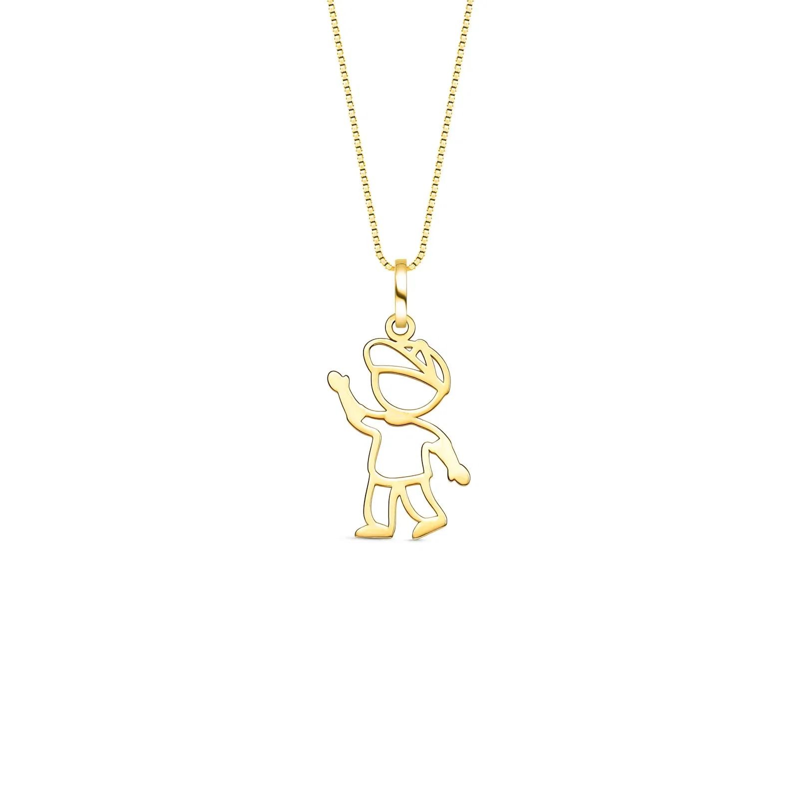 Pingente Menino em Ouro Amarelo 18k — imagem 1