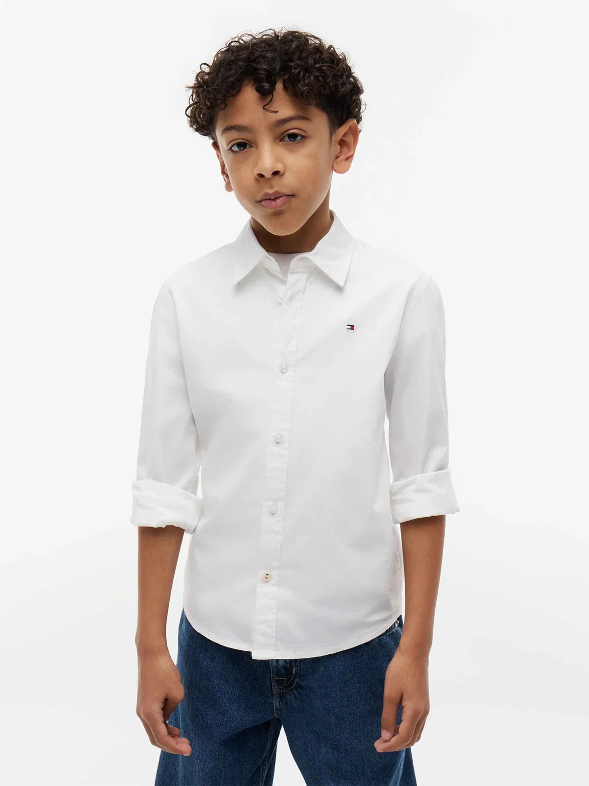 Camisa Liso com Elastano Popeline