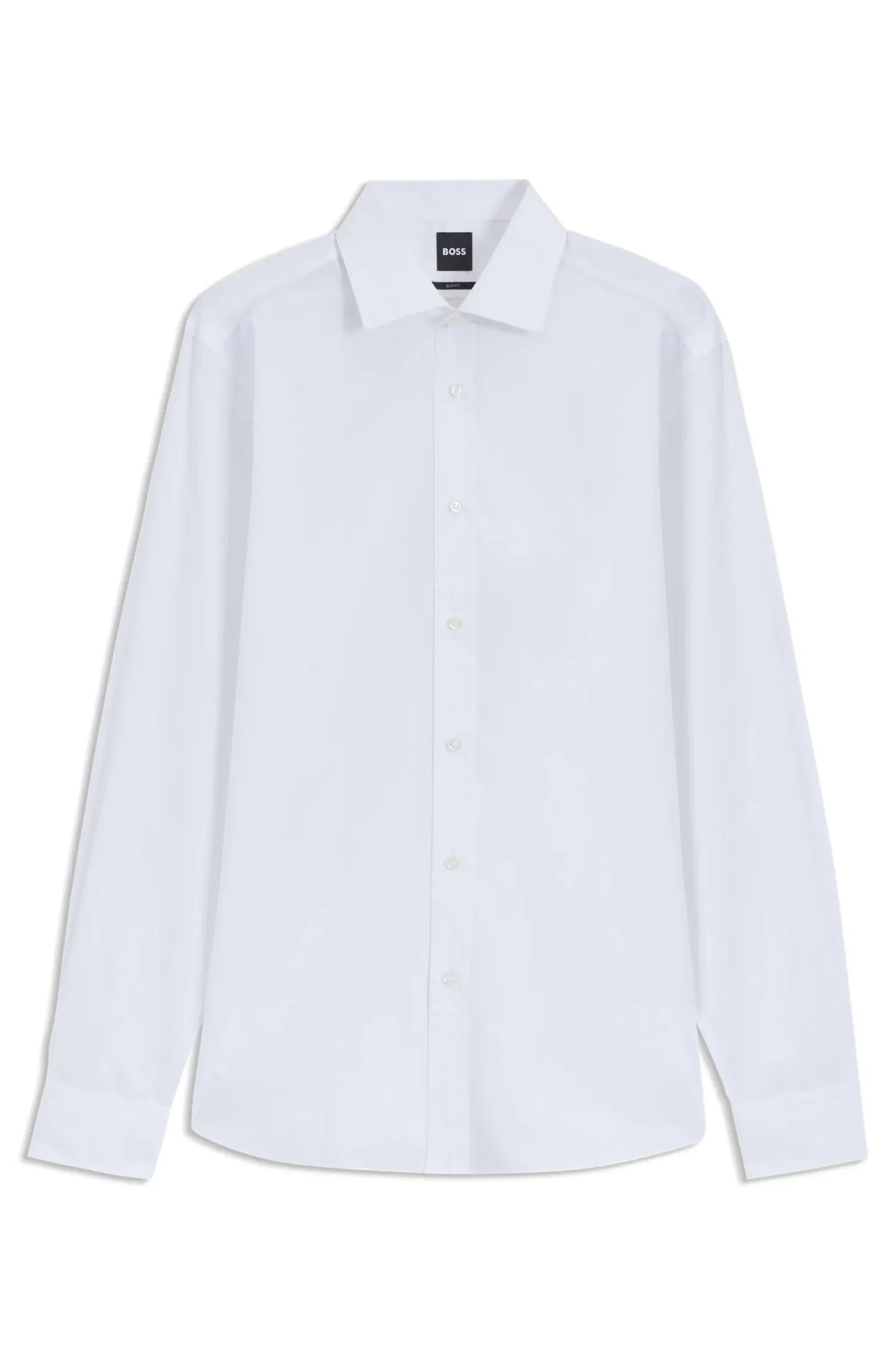 Camisa Slim Fit BOSS By Beckham Em Popelina De Algodão — imagem 1