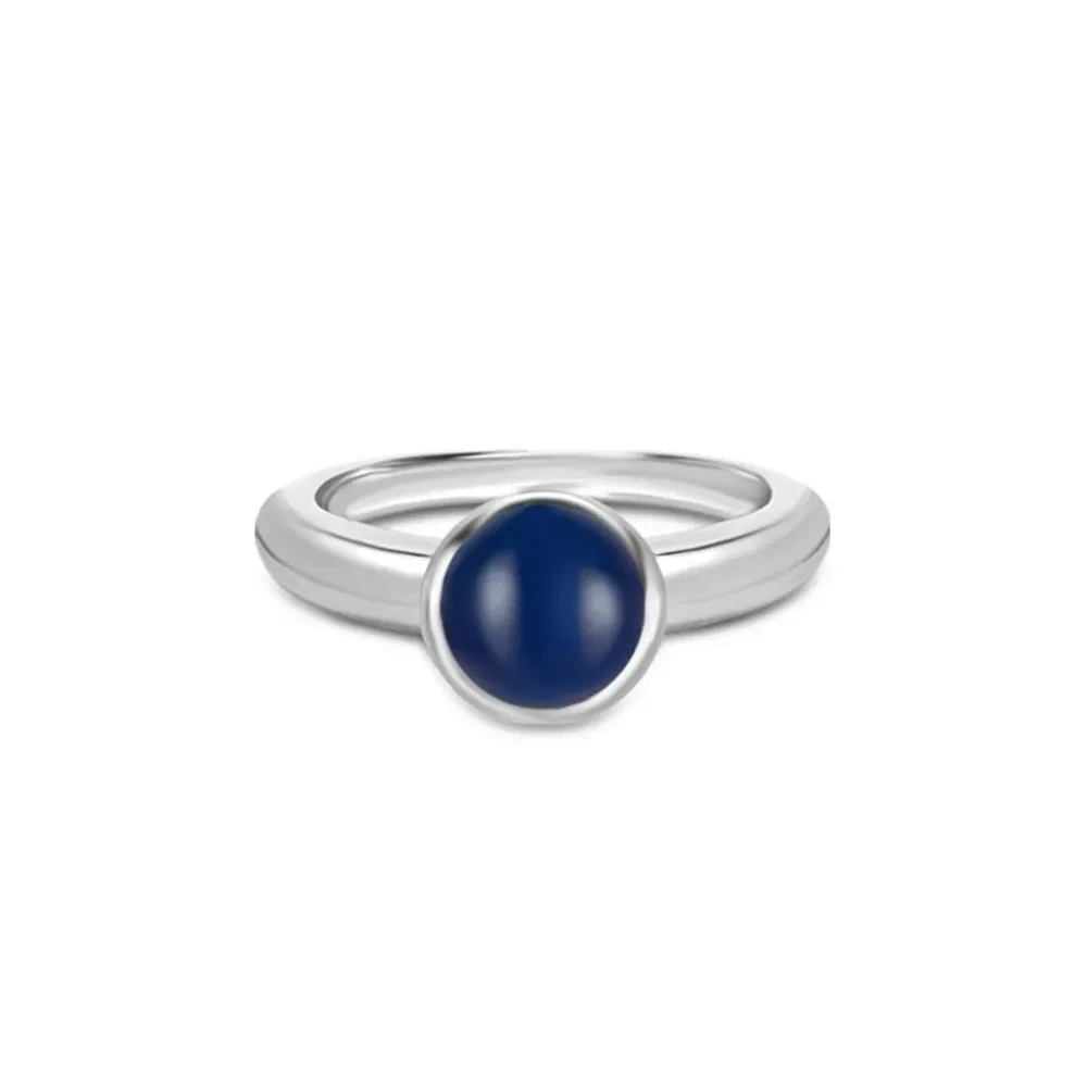 Anel Life My Stone em Prata 925 com Calcedônia Azul — imagem 1