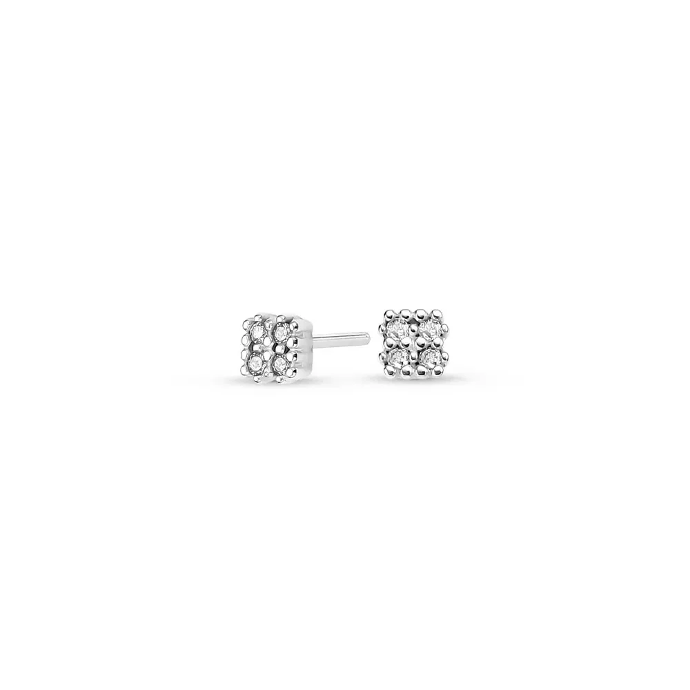 Brinco Baby em Ouro Branco 18k com Diamantes — imagem 1