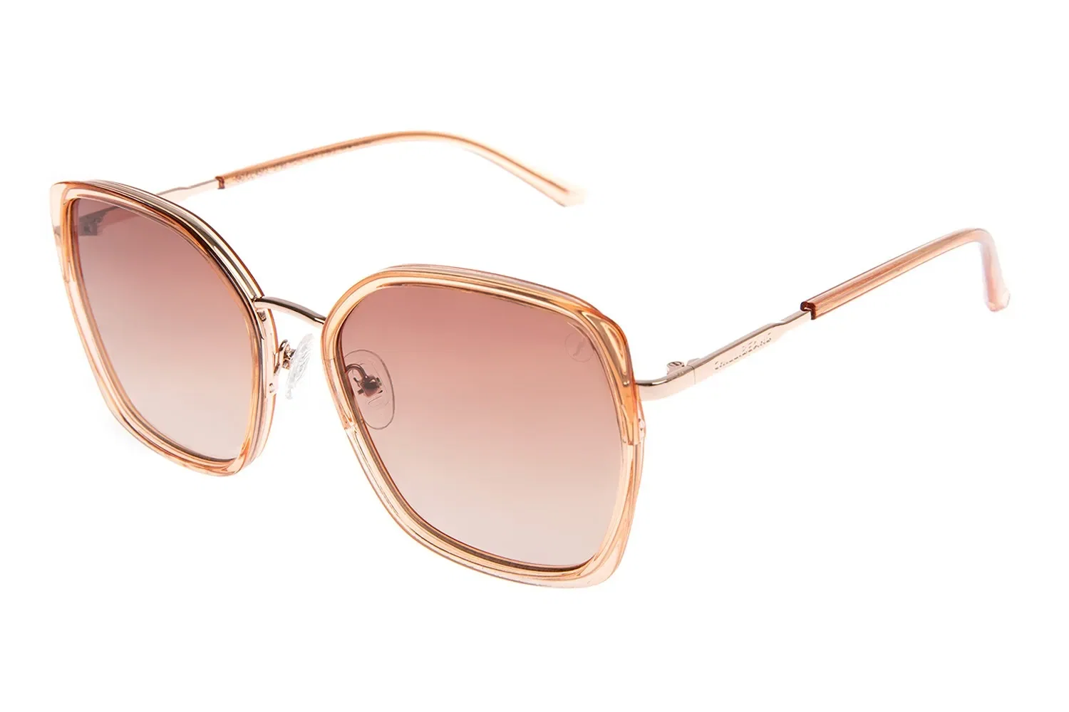 Óculos de Sol Feminino Chilli Beans Quadrado Degradê Rosé — imagem 1