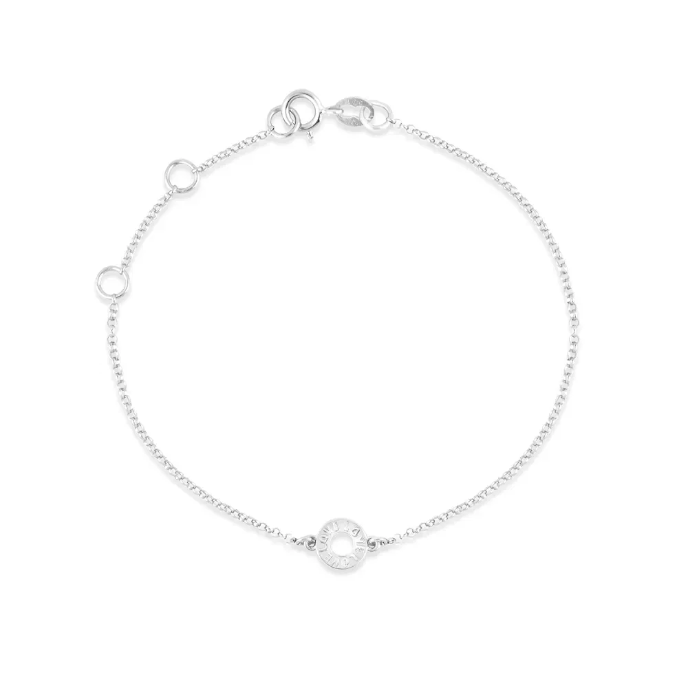 Pulseira Baby Círculo em Ouro Branco 18k — imagem 1