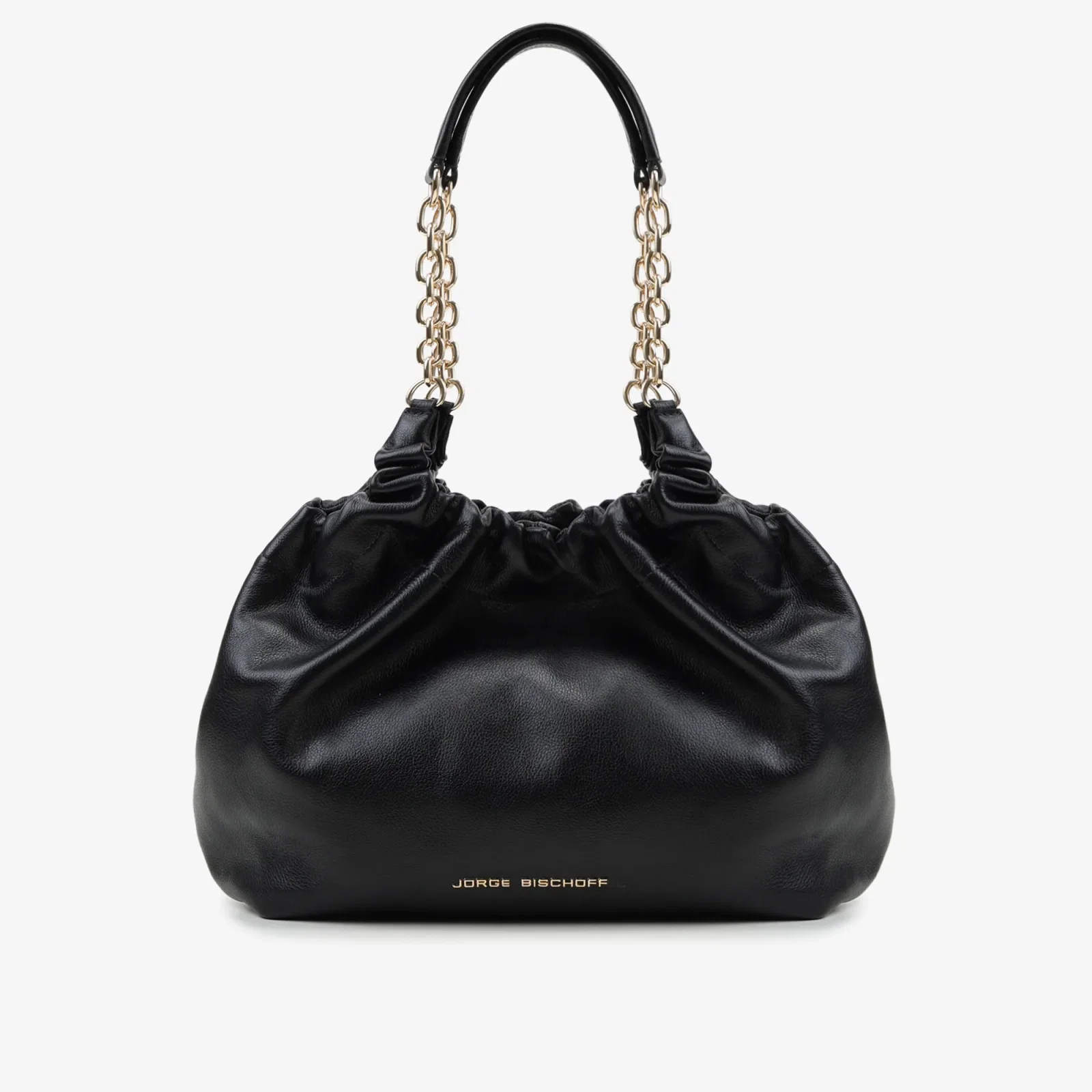 Bolsa Saco Preto Couro