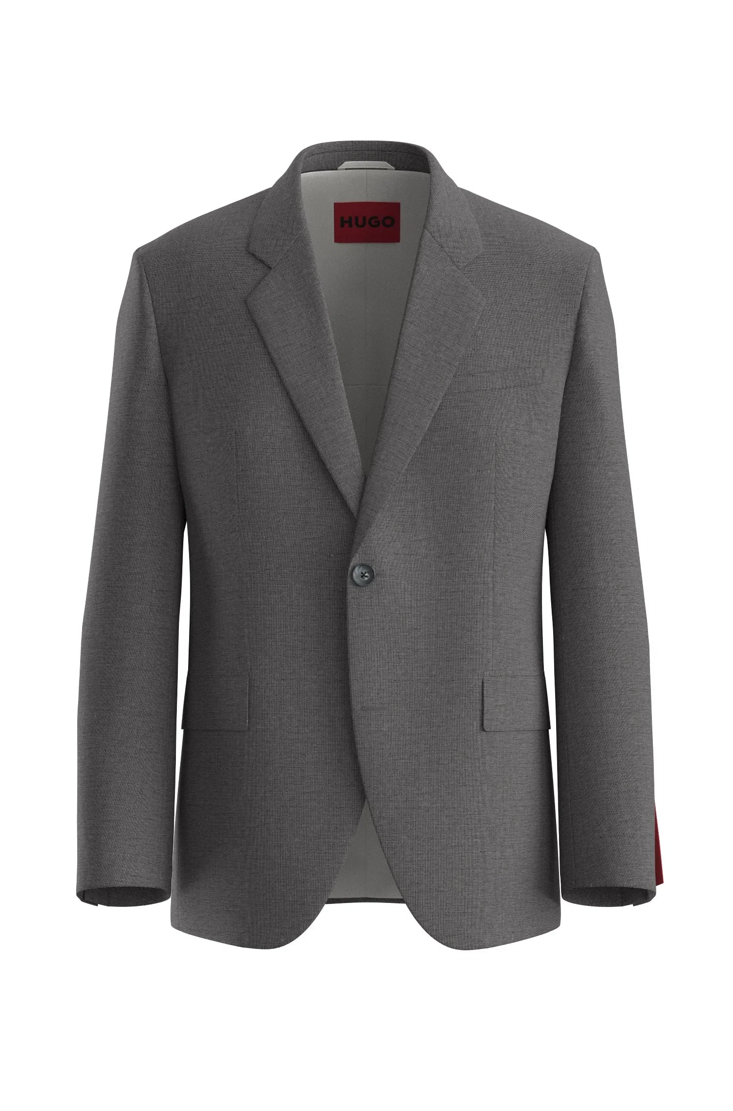Blazer De Mistura De Algodão Regular Fit