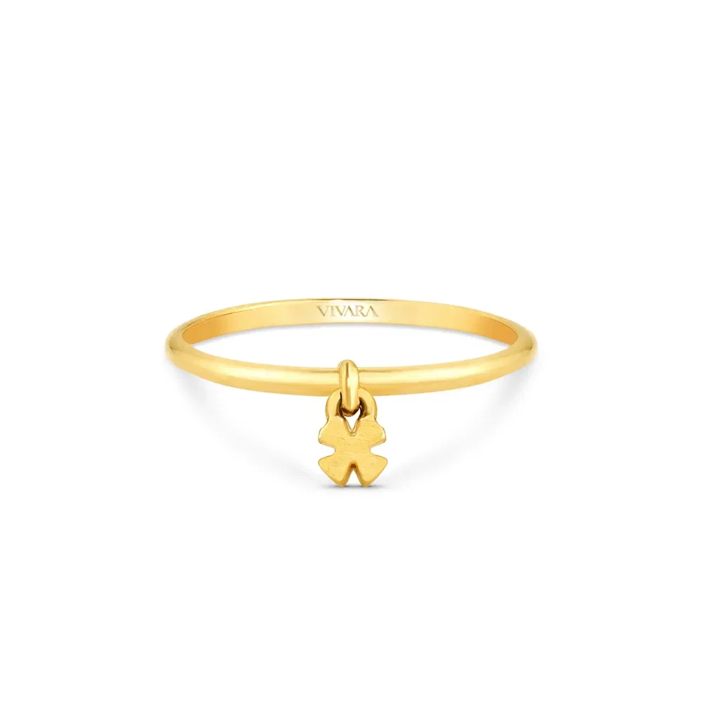 Anel Teens Trevo em Ouro Amarelo 18k — imagem 1