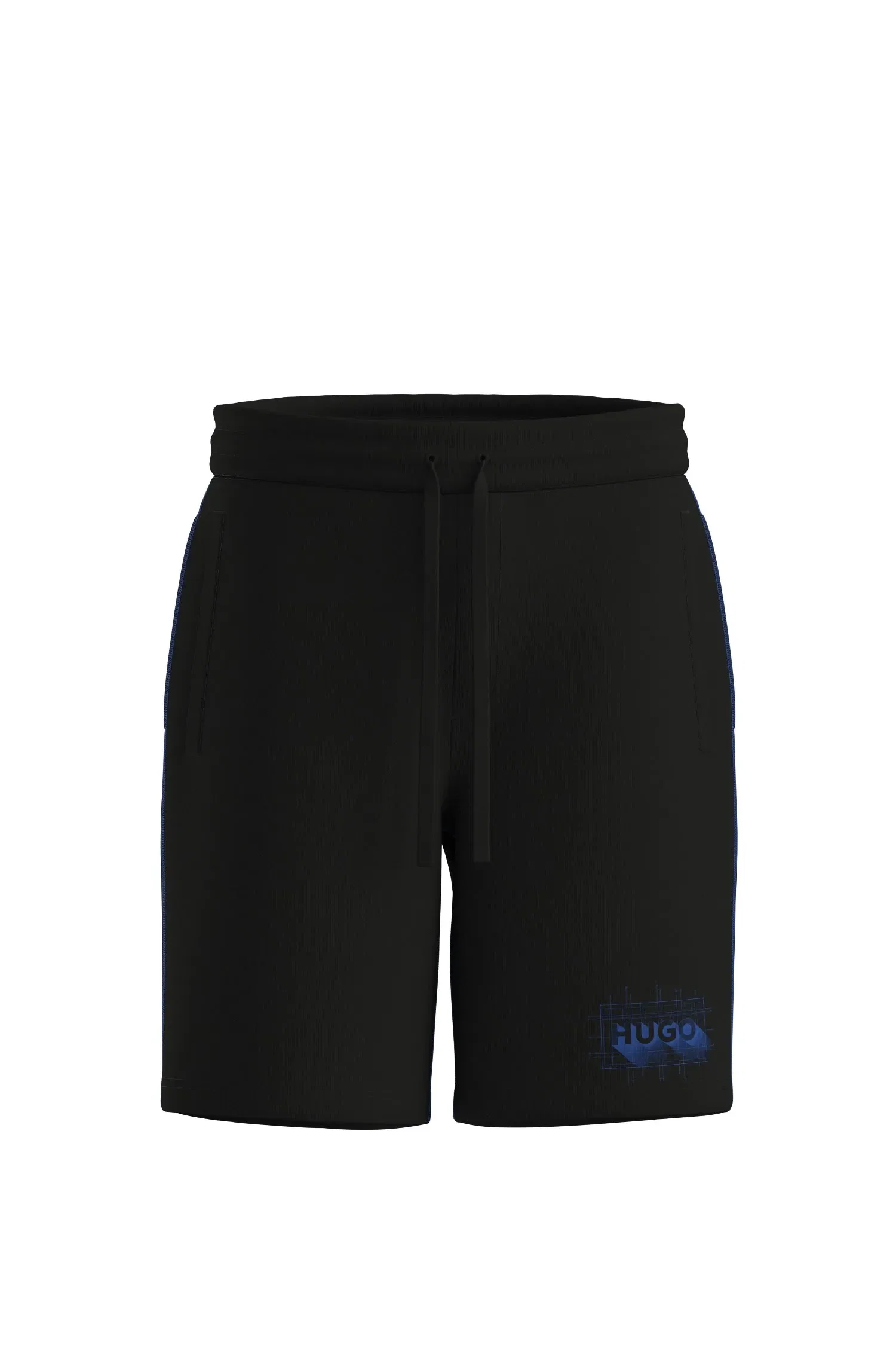 Shorts De Algodão De Ajuste Regular