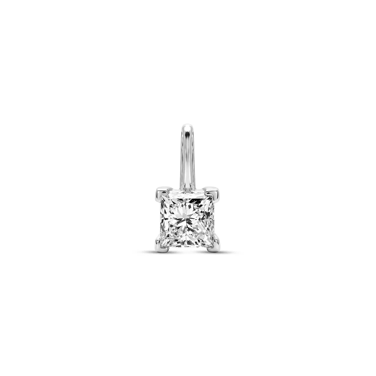 Pingente Solitário Cielo Cushion em Ouro Branco 18k com 0,5ct de Diamante de Laboratório — imagem 1
