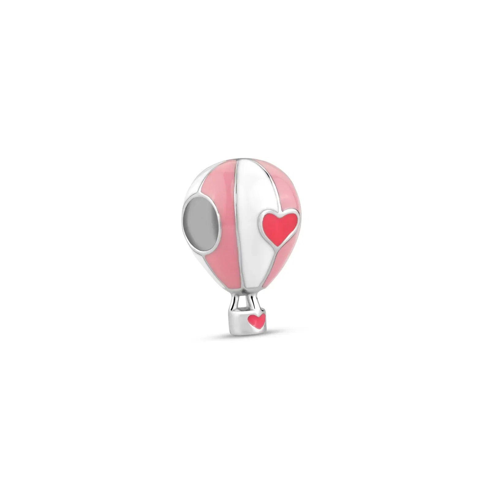 Separador Life Viagens Balão em Prata 925 com Esmalte