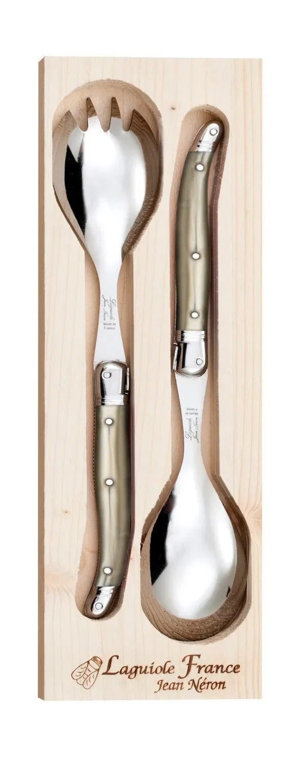 2 Talheres Laguiole para Salada Inox Coutelerrie Neron Champagne