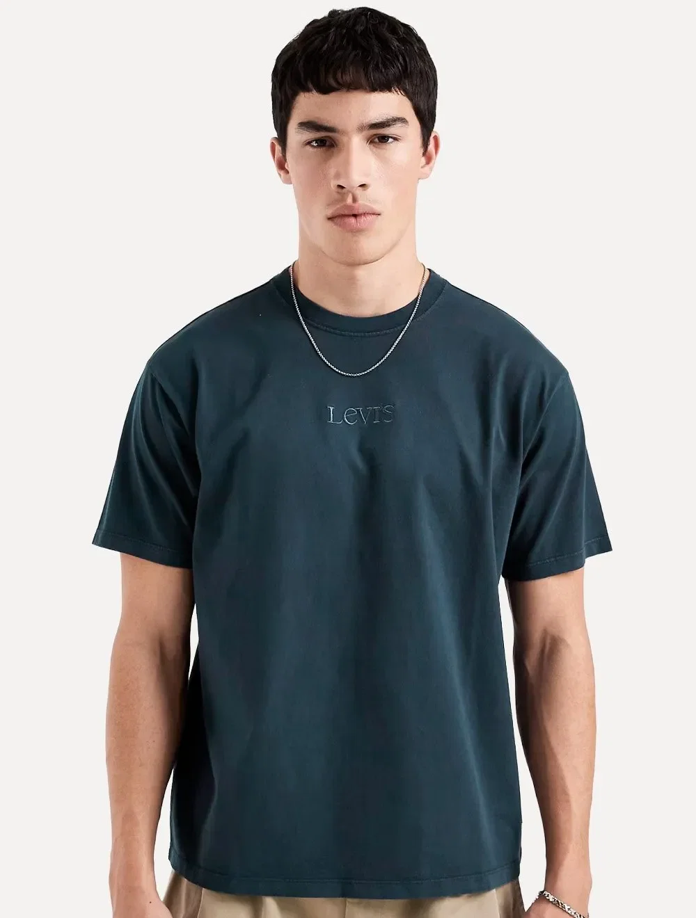 Camiseta Levis Masculina Vintage Embroidery Logo Azul Marinho