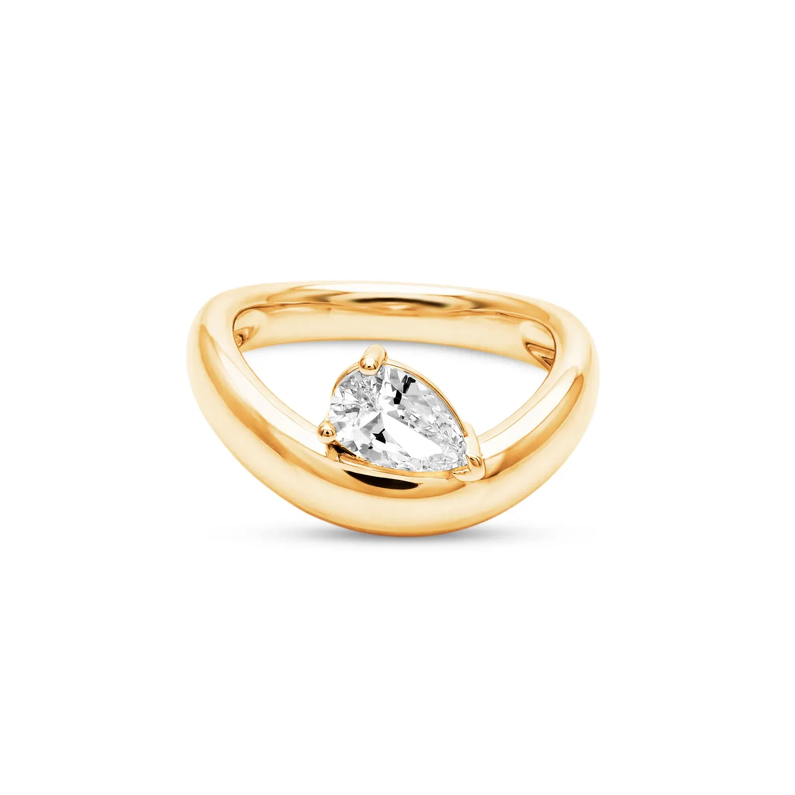 Anel Life Galaxy em Prata 925 com Banho de Ouro Amarelo 18k e Zircônia Incolor