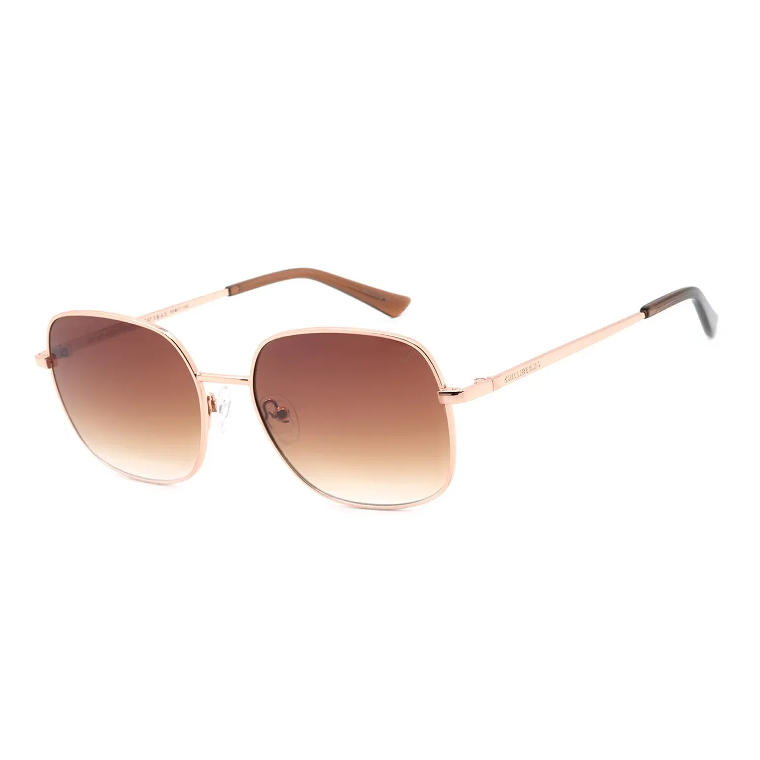 Óculos de Sol Feminino Chilli Beans Quadrado Metal Degradê Marrom — imagem 1