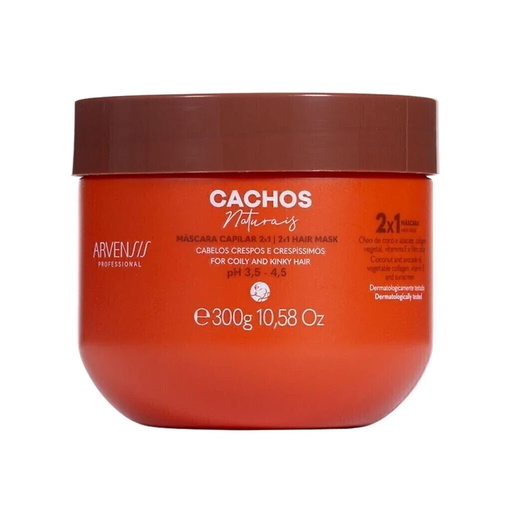 Máscara Arvensis Cachos Naturais 2x1 Crespos e Crespíssimos 300g