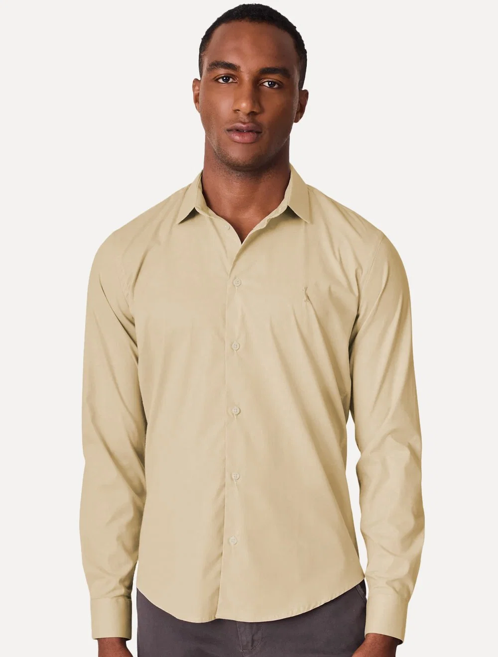 Camisa Reserva Masculina Nova Paraty Caqui Escuro — imagem 1