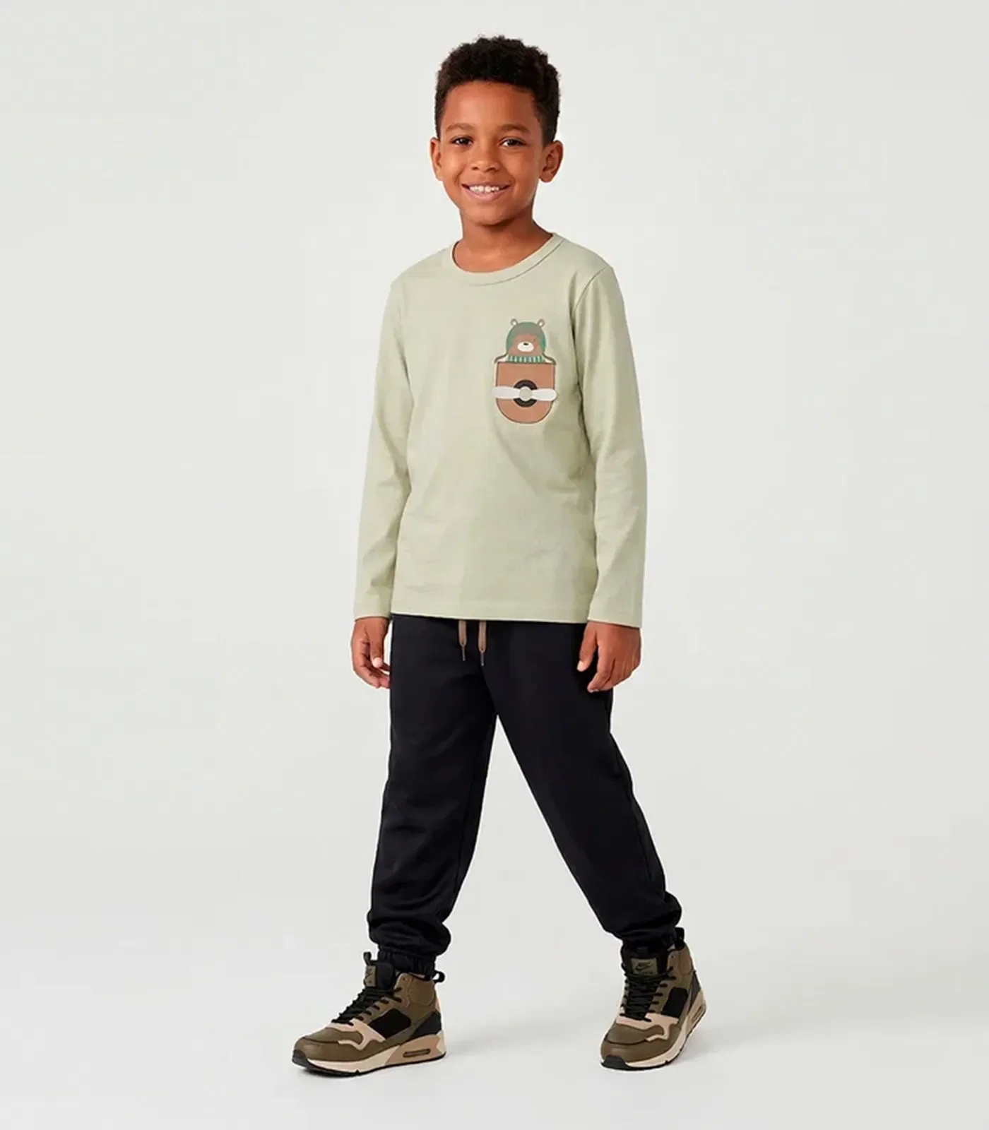 Conjunto Infantil Menino Meia Estação keki Boys Bege