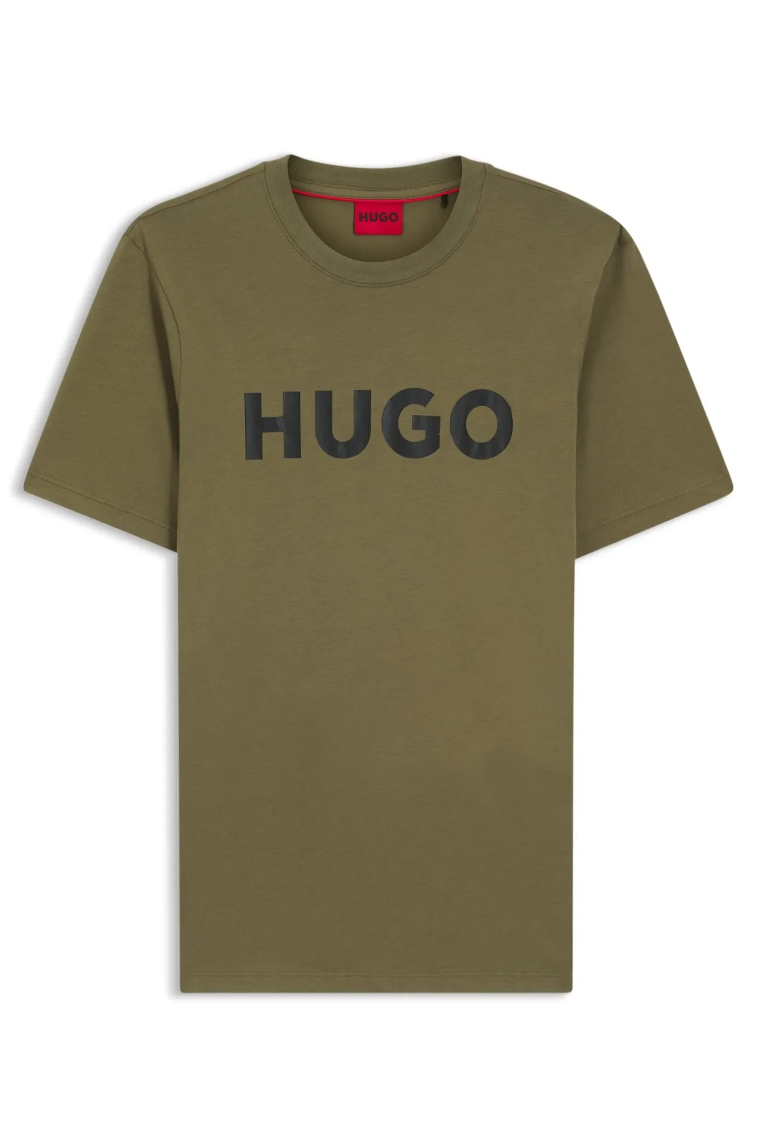 Camiseta Regular Fit Em Algodão Com Logo