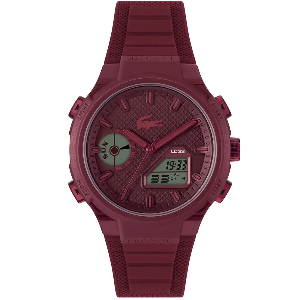 Relógio Lacoste Lc33 Masculino em Borracha Vermelho 2011450 — imagem 1