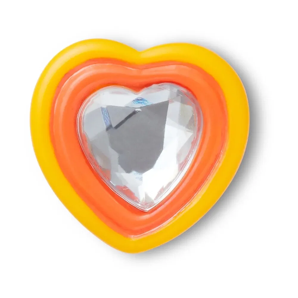 Yellow Orange Heart Gem