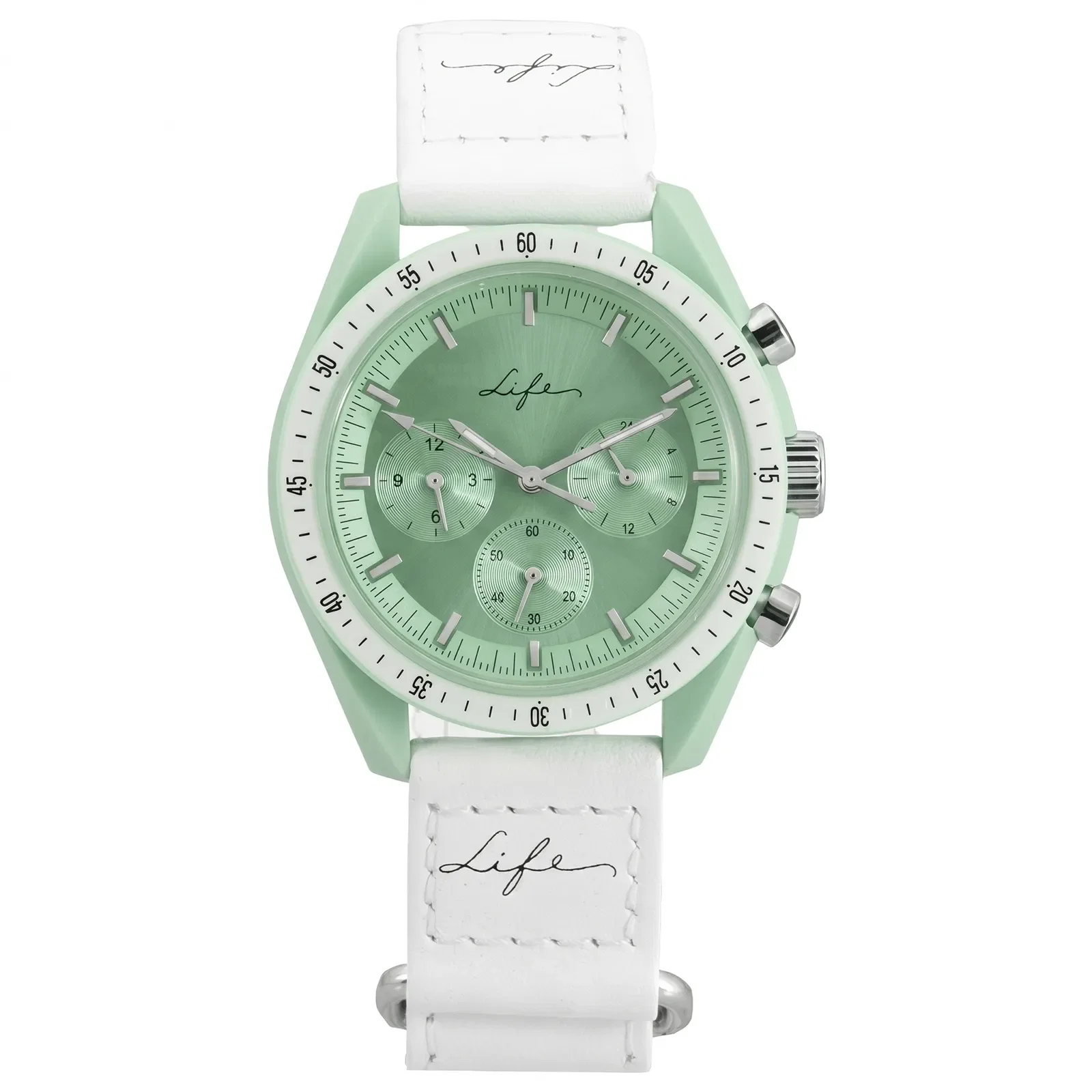 Relógio Life Feminino em Couro Branco — imagem 1