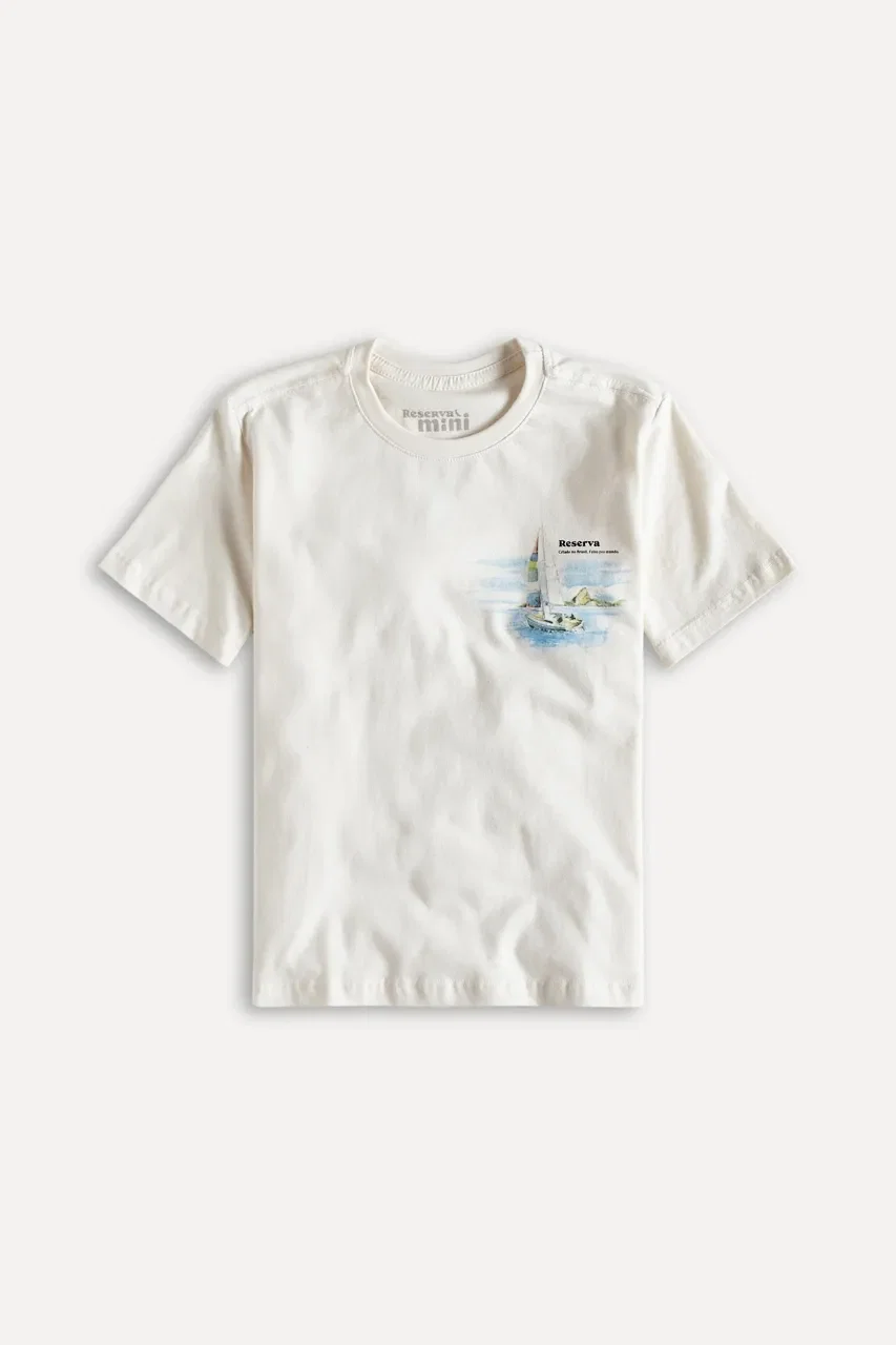 Camiseta Mini Pf Estampada Velejar