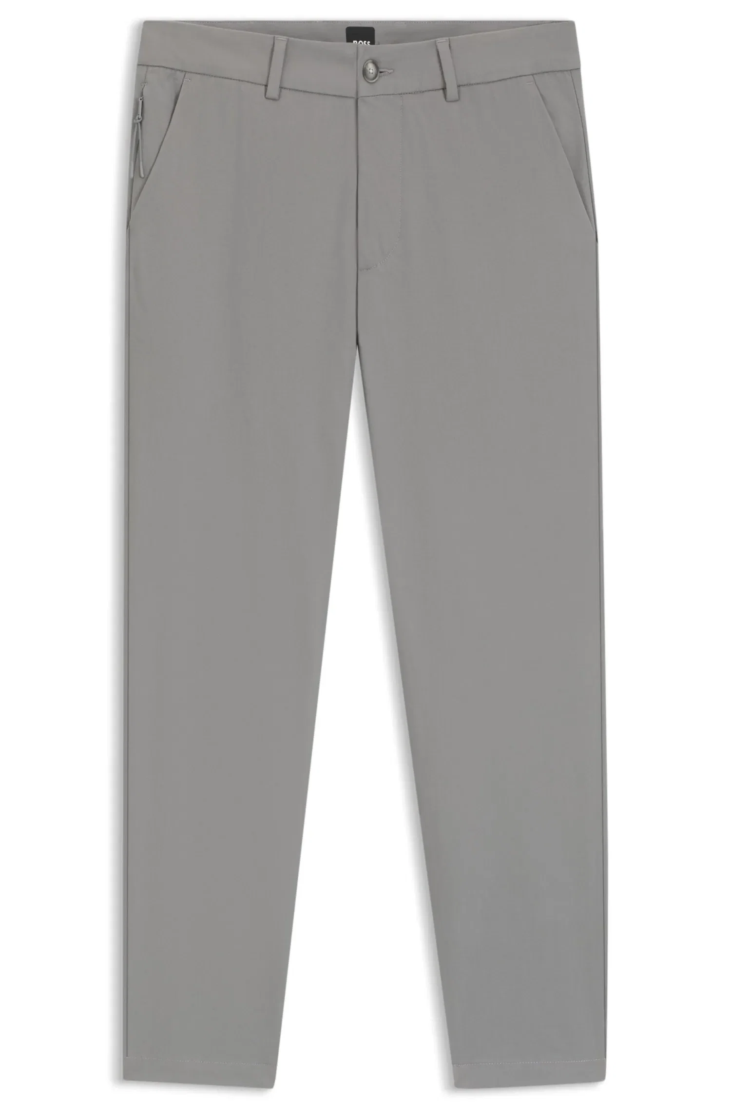 Calça Slim Fit Em Sarja De Mistura De Algodão — imagem 1